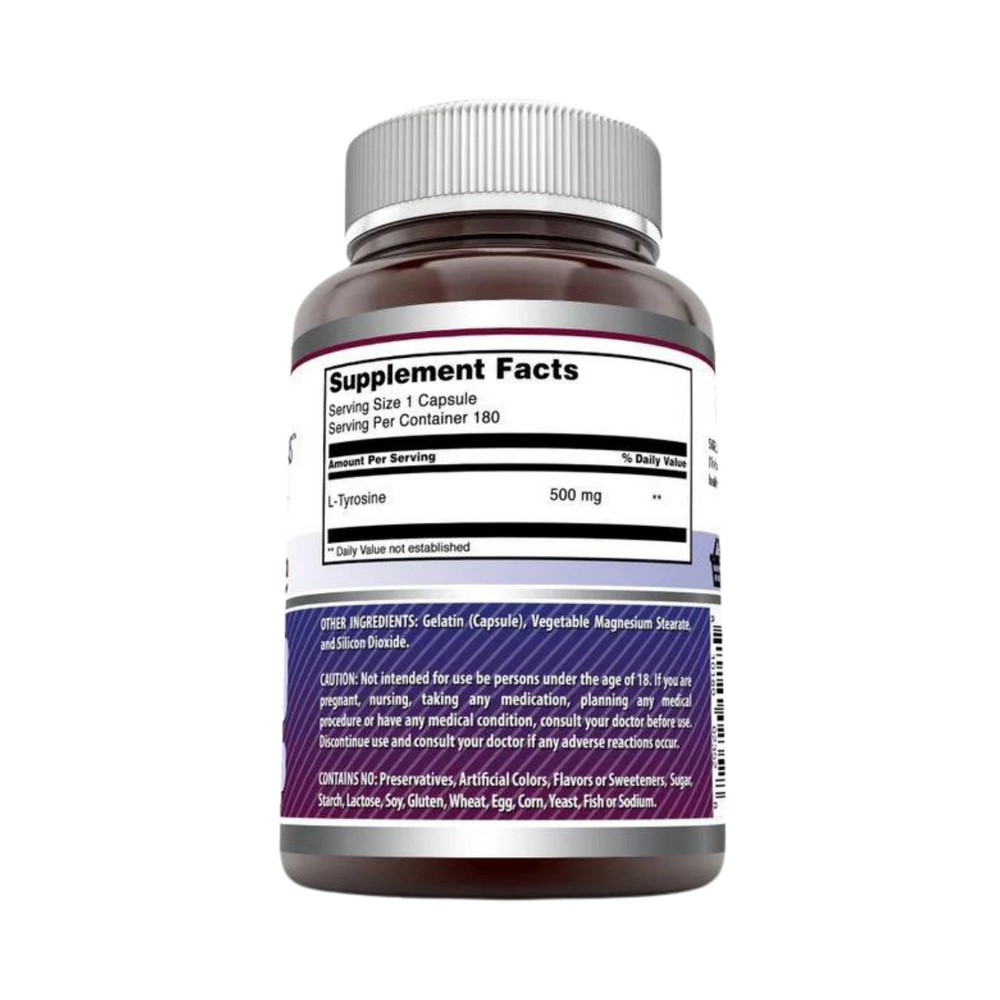 Amazing Formulas, L-Tyrosine, 500 Mg, 180 Capsules