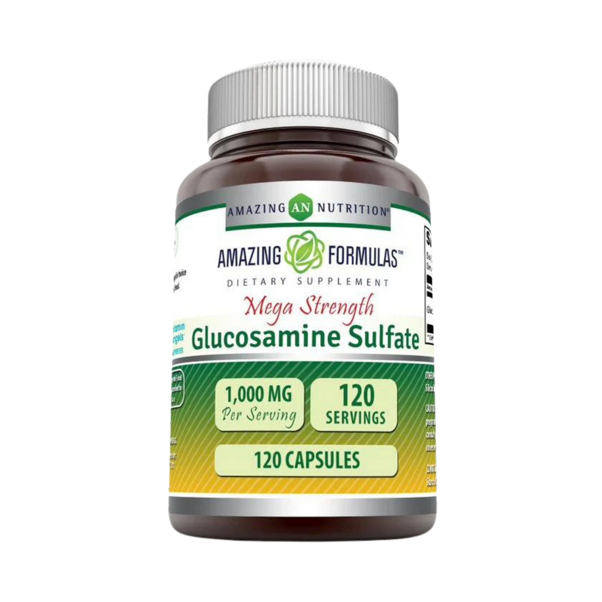 Amazing Formulas, Mega Strength Glucosamine Sulfate, 1000 Mg, 120 Capsules