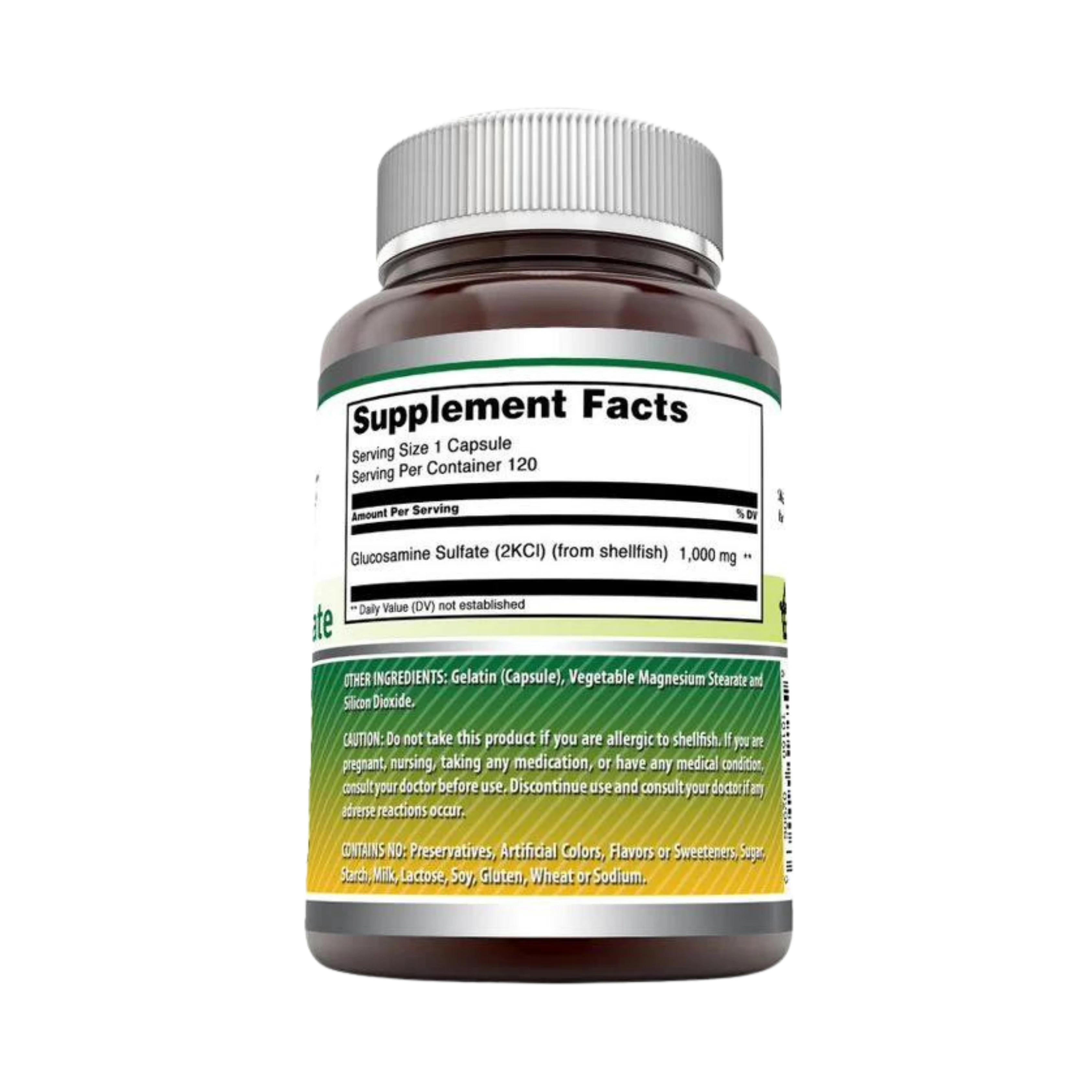 Amazing Formulas, Mega Strength Glucosamine Sulfate, 1000 Mg, 120 Capsules