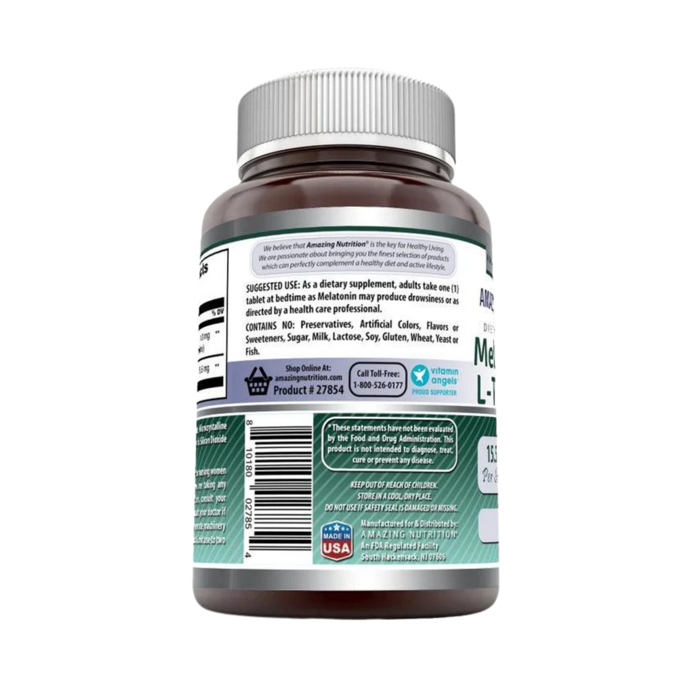 Amazing Formulas, Melatonin Plus L-Theanine, 10 Mg, 120 Tablets