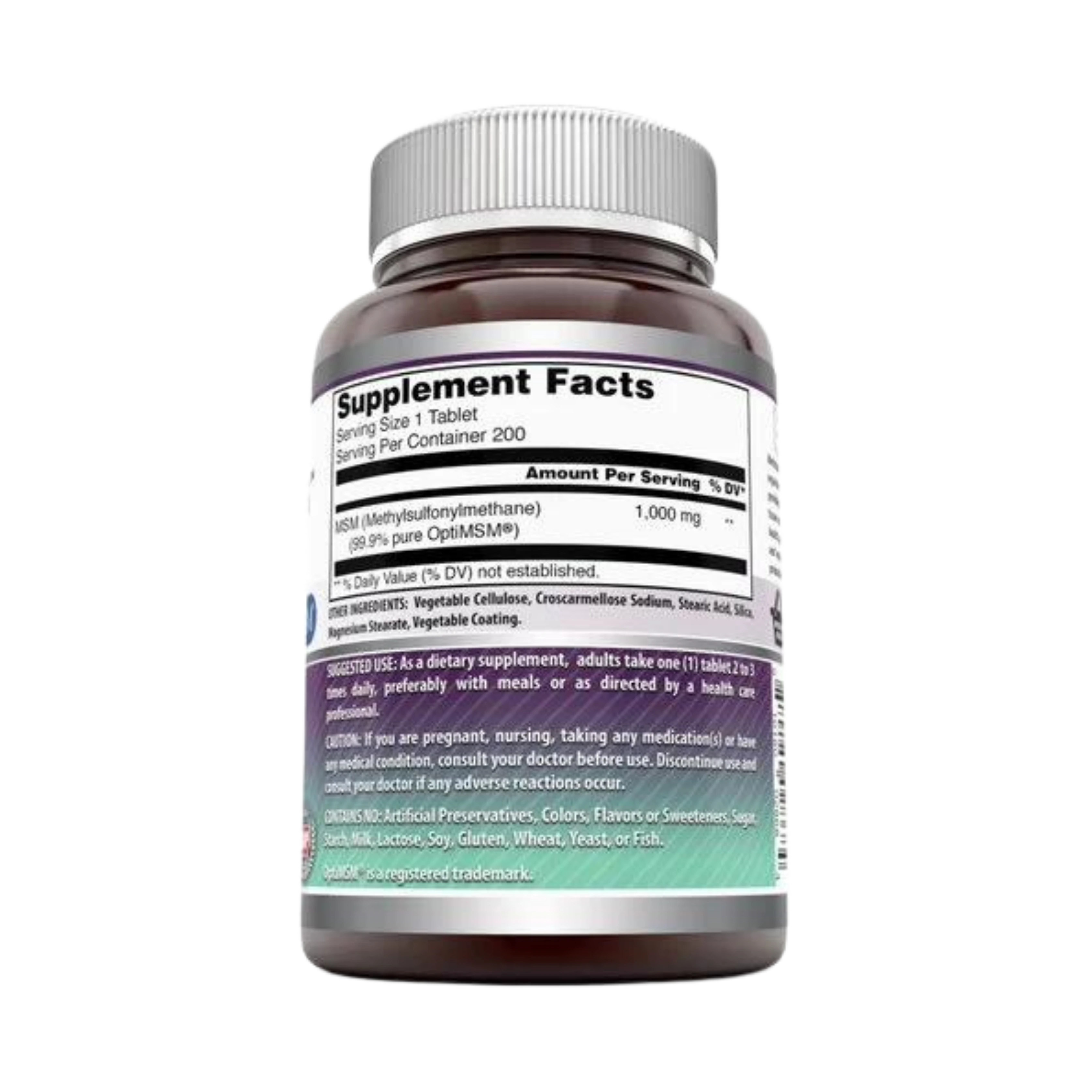 Amazing Formulas, Opti MSM, 1000 Mg, 200 Tablets