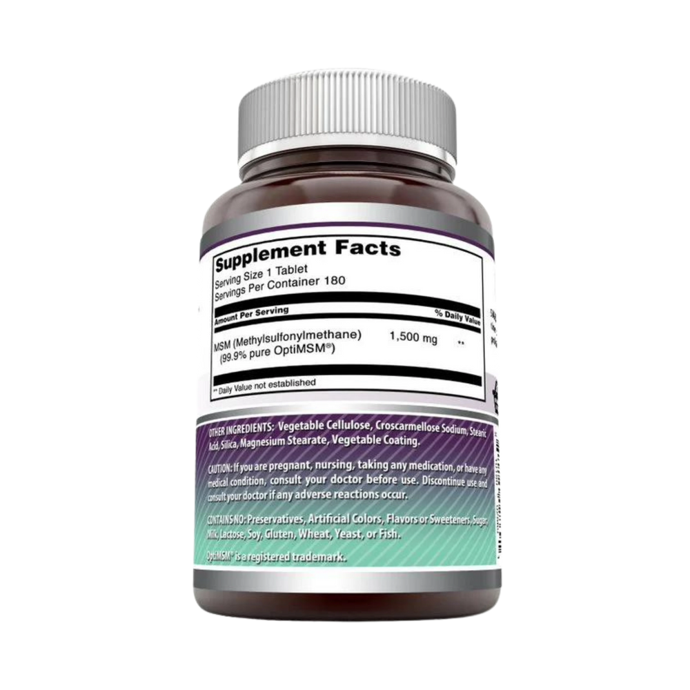 Amazing Formulas, Opti MSM, 1500 Mg, 180 Tablets