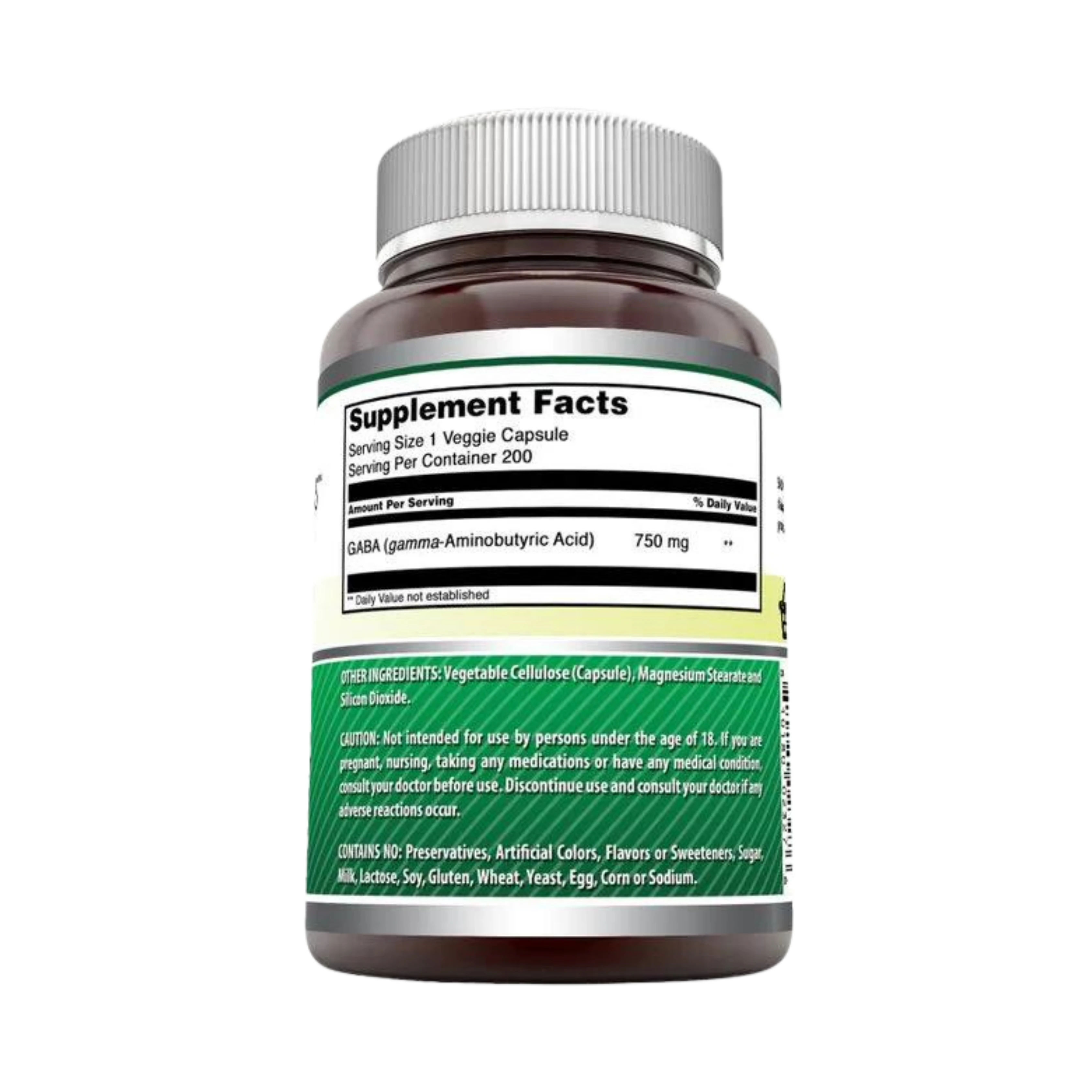 Amazing Formulas, Pharma GABA, 750 Mg, 100 Veggie Capsules