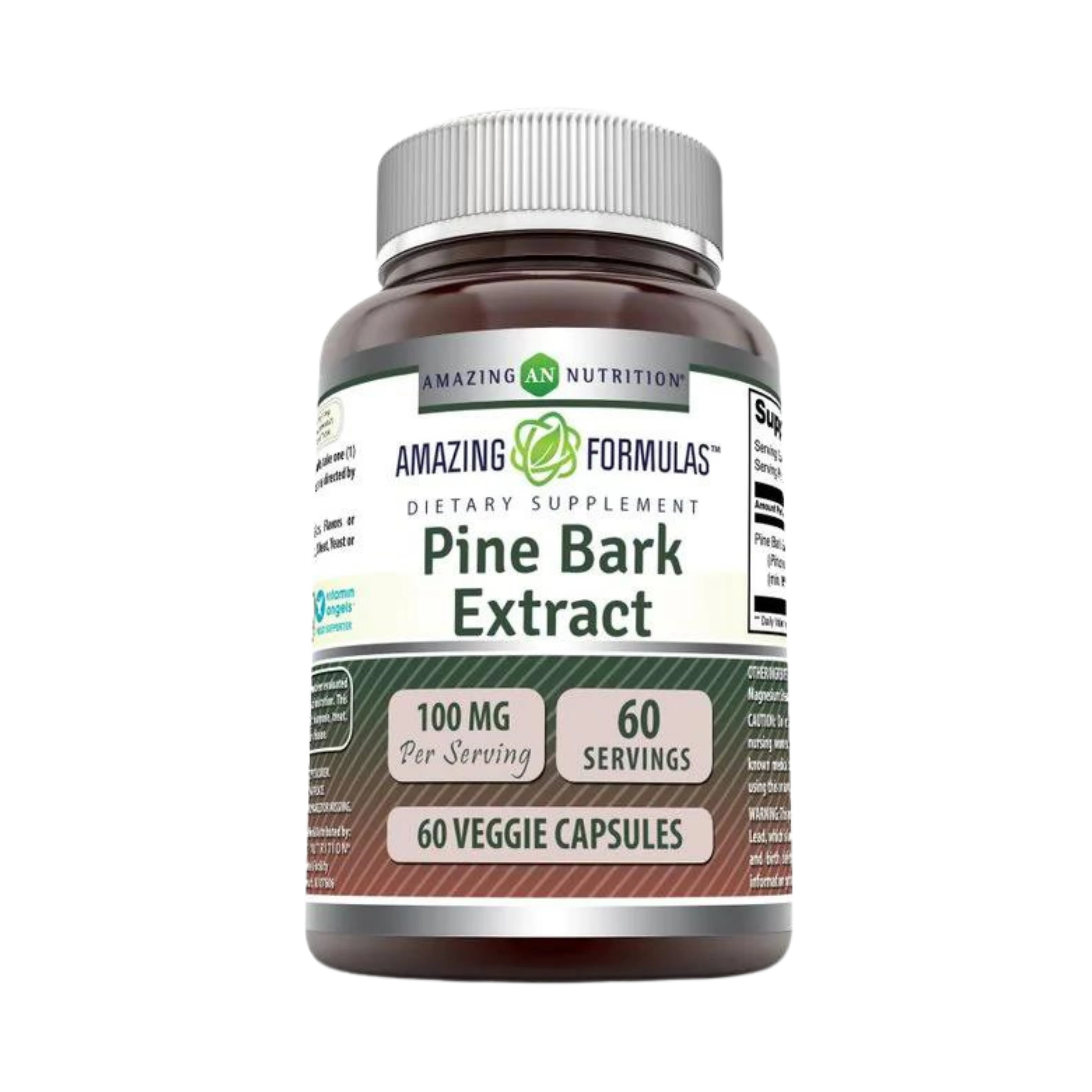 Amazing Formulas, Pine Bark Extract, 100 Mg, 60 Veggie Capsules