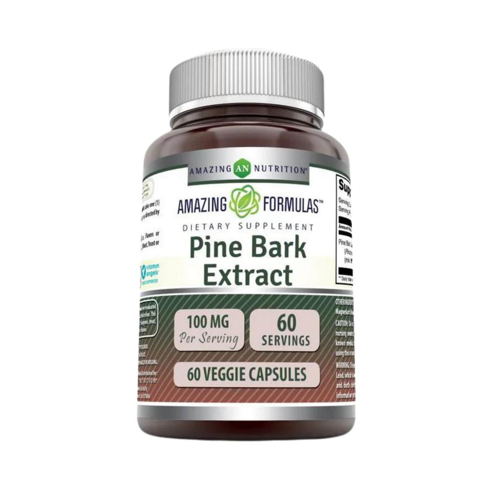 Amazing Formulas, Pine Bark Extract, 100 Mg, 60 Veggie Capsules