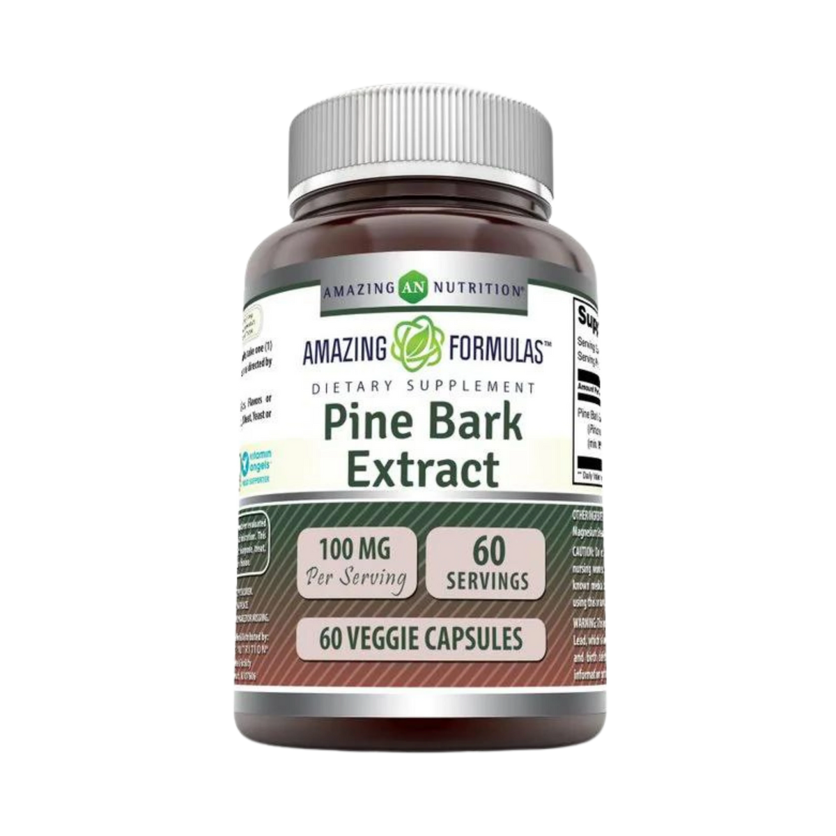 Amazing Formulas, Pine Bark Extract, 100 Mg, 60 Veggie Capsules