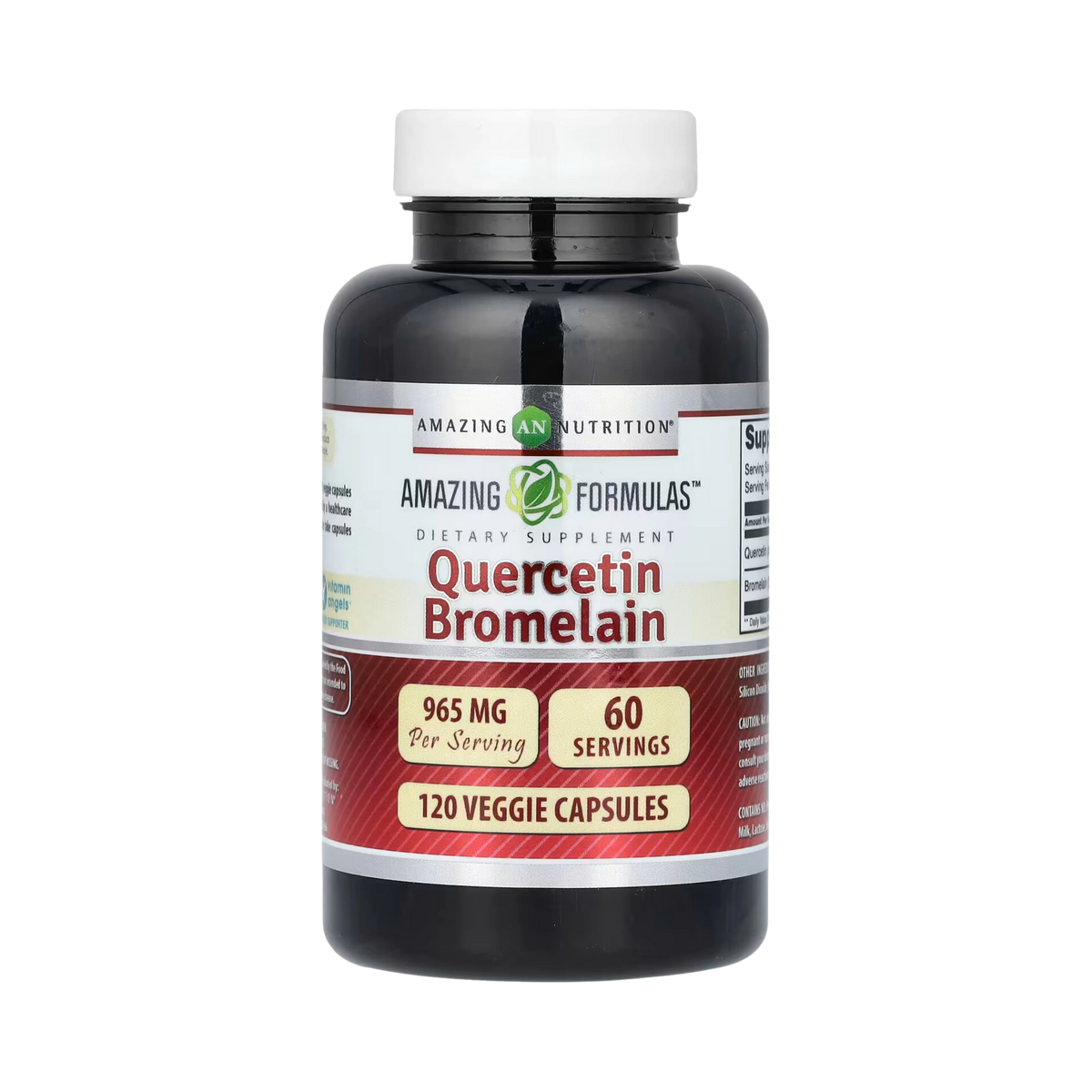 Amazing Formulas, Quercetin 800 Mg with Bromelain 165 Mg, 120 Veggie capsules