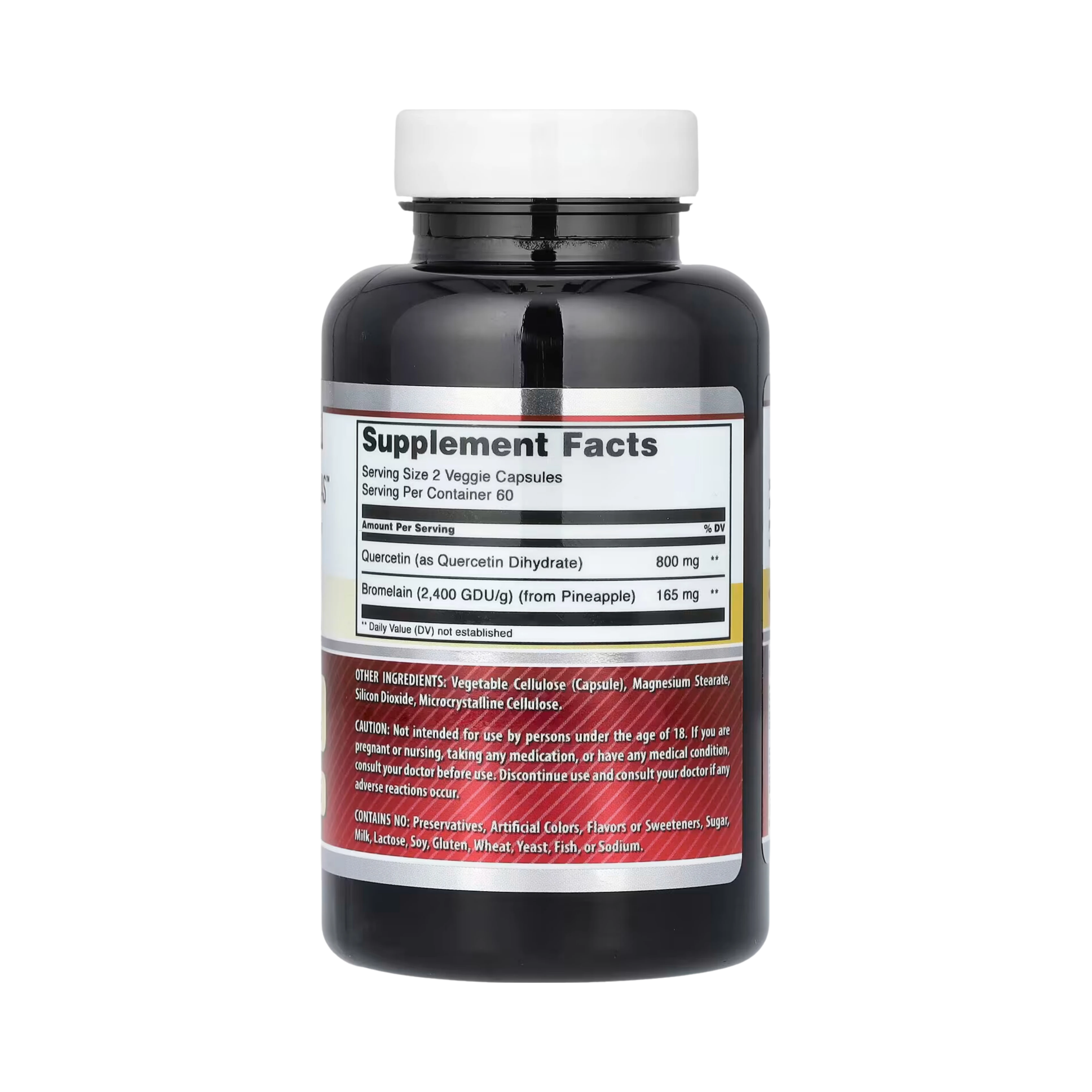 Amazing Formulas, Quercetin 800 Mg with Bromelain 165 Mg, 120 Veggie capsules
