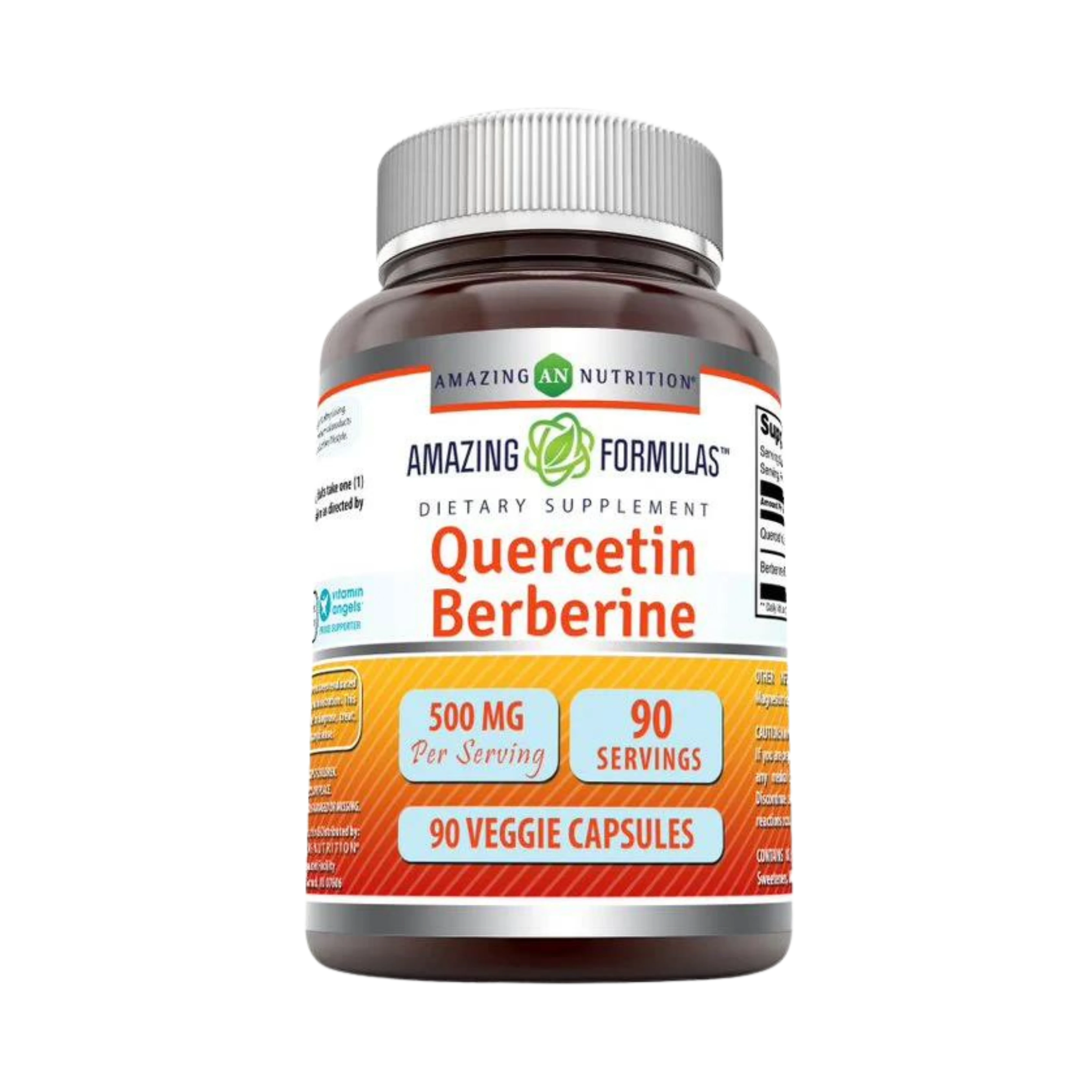 Amazing Formulas, Quercetin Berberine, 500 Mg, 90 Veggie Capsules