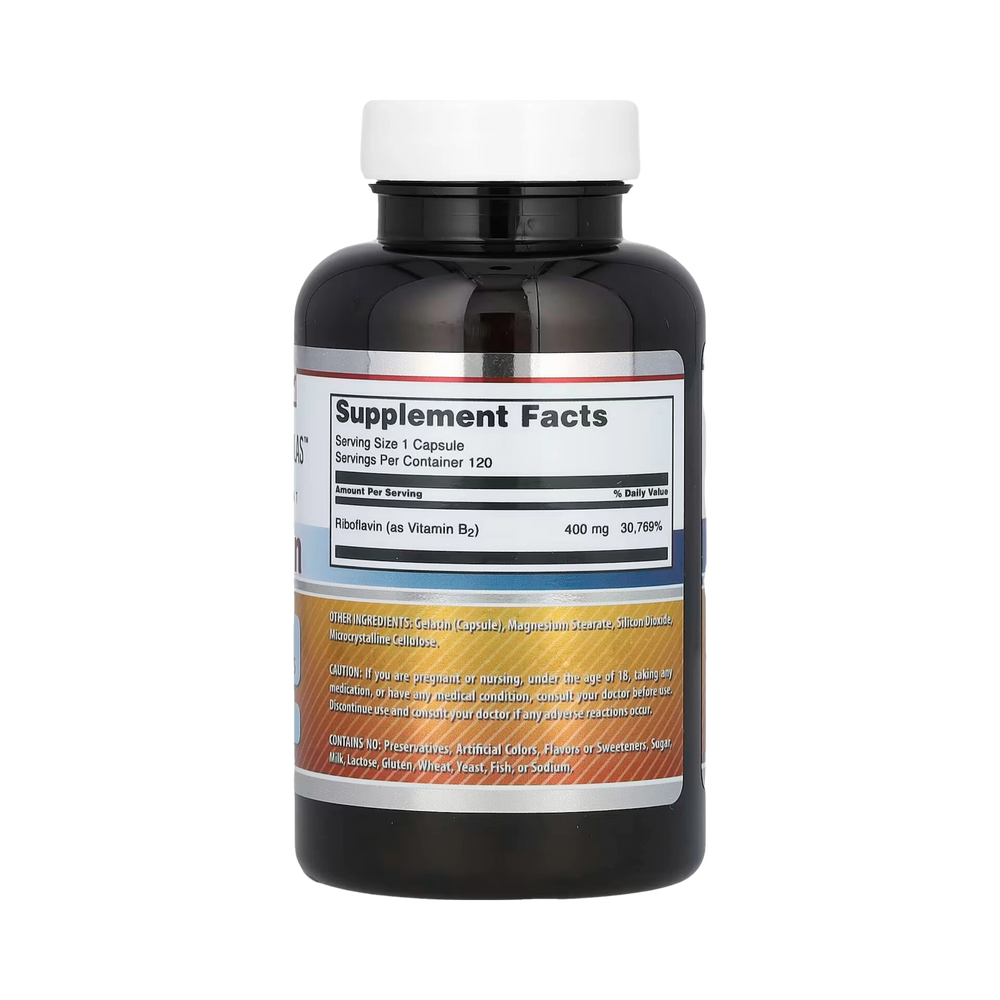 Amazing Formulas, Riboflavin, 400 MG, 120 Capsules