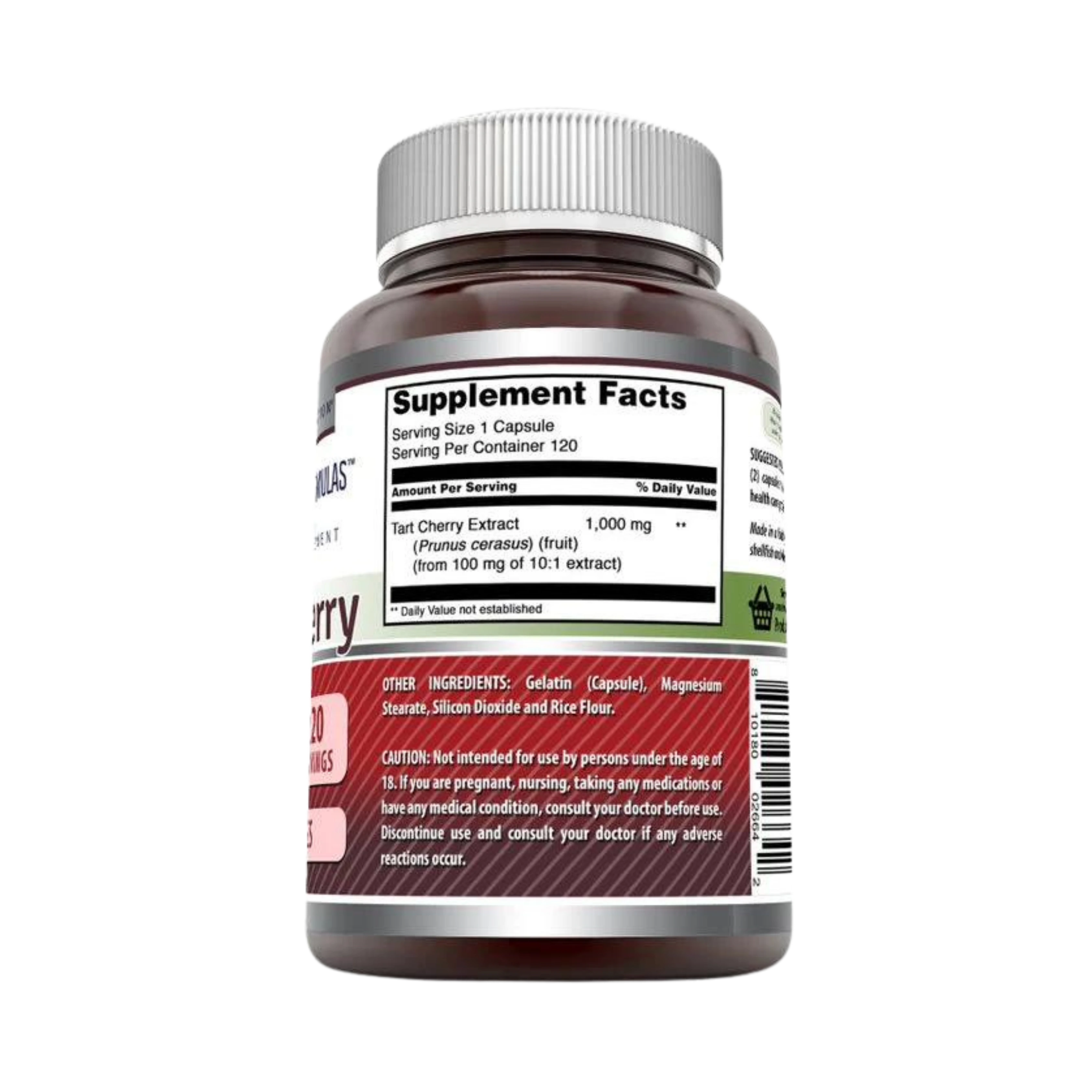 Amazing Formulas, Tart Cherry Extract, 1000 Mg, 120 Capsules