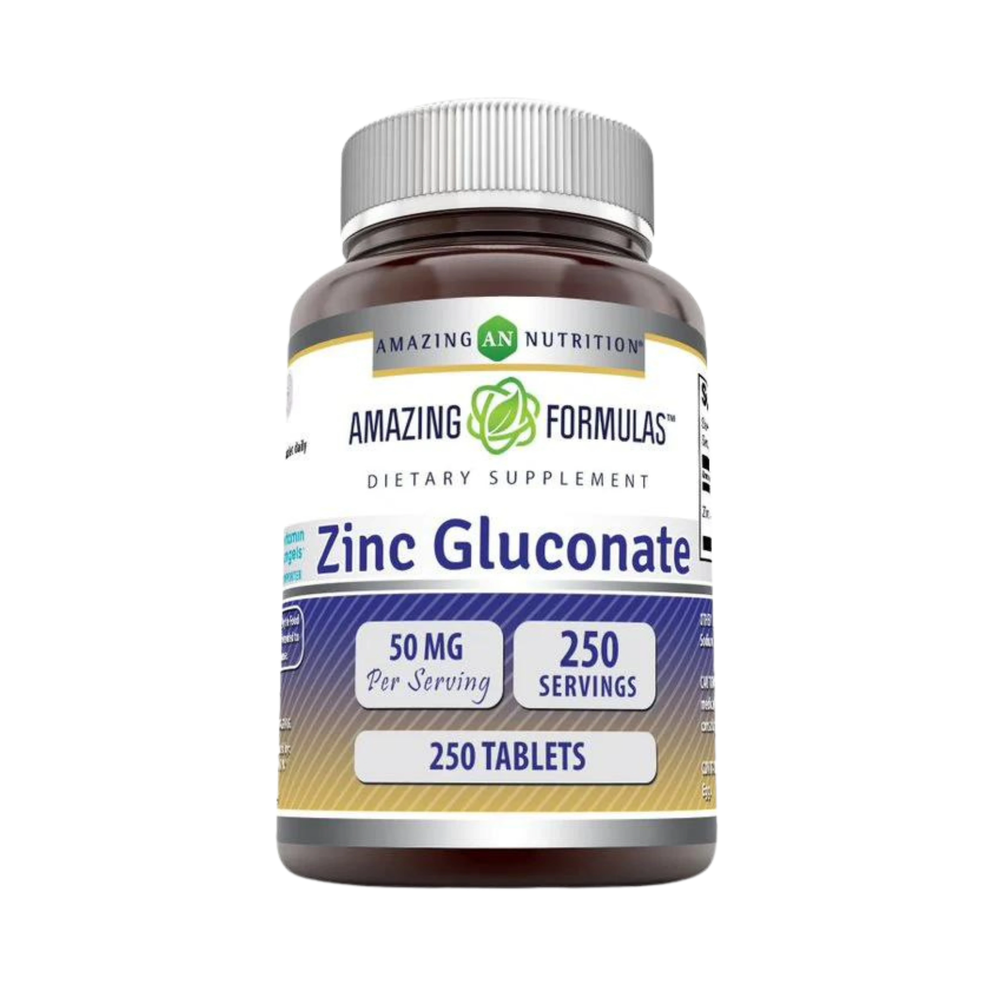 Amazing Formulas, Zinc Gluconate, 50 Mg, 250 Tablets