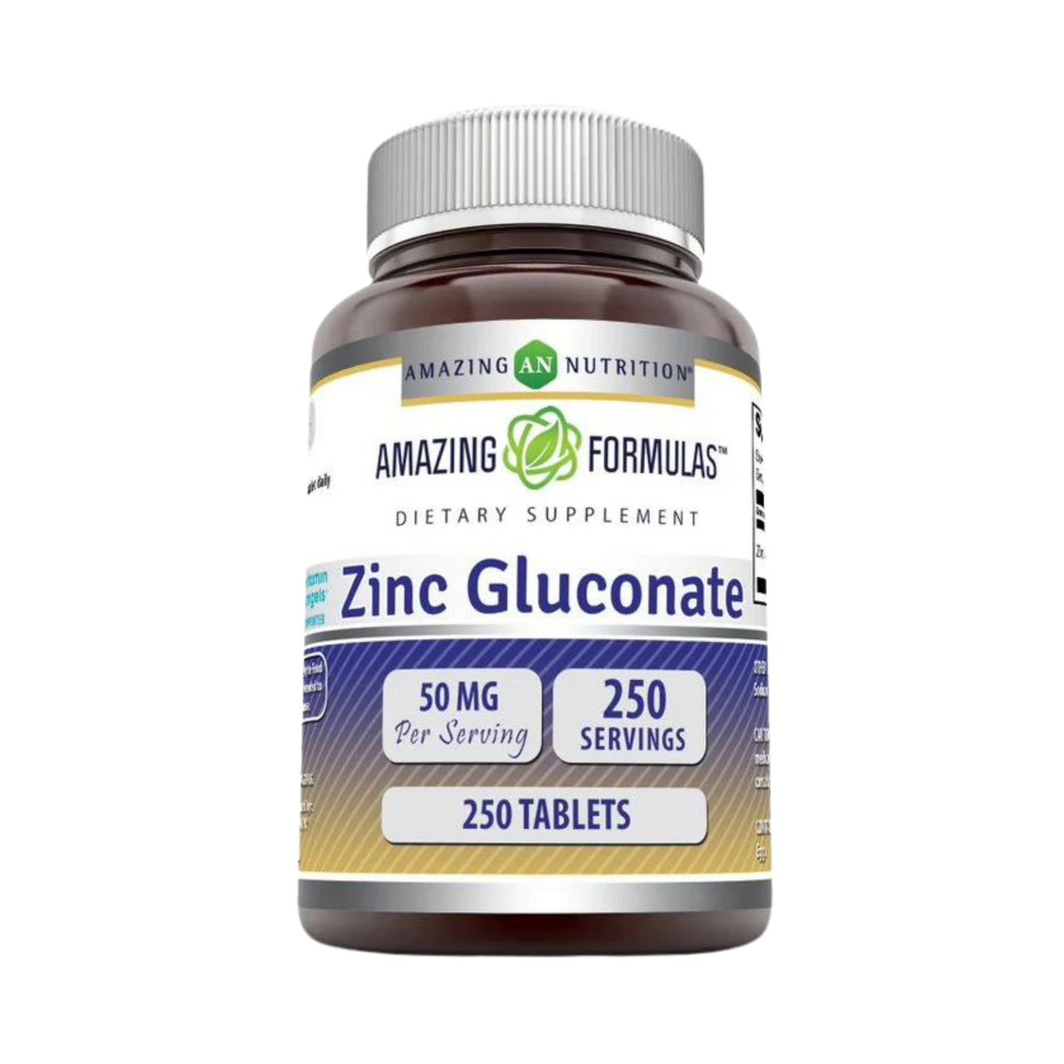 Amazing Formulas, Zinc Gluconate, 50 Mg, 250 Tablets