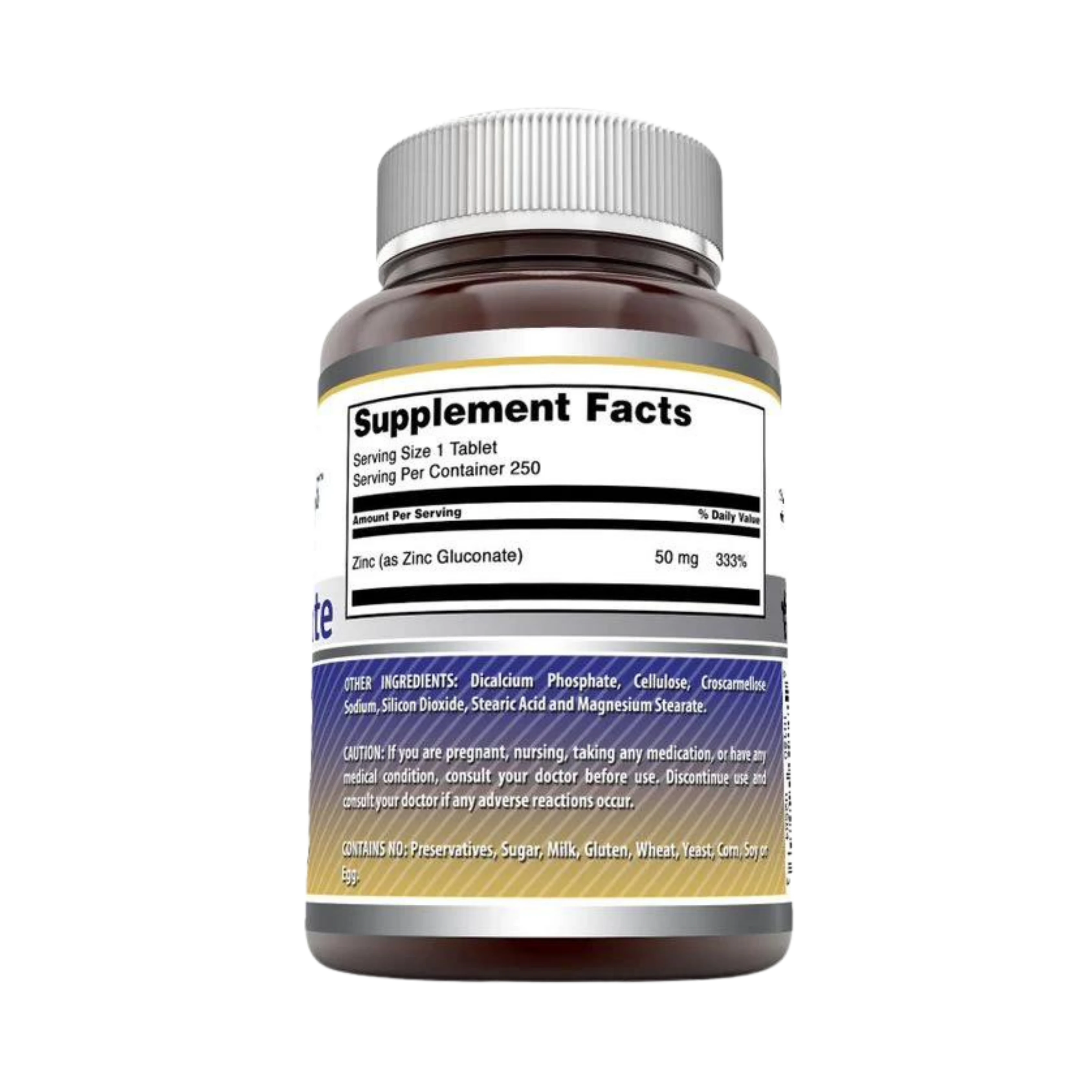 Amazing Formulas, Zinc Gluconate, 50 Mg, 250 Tablets