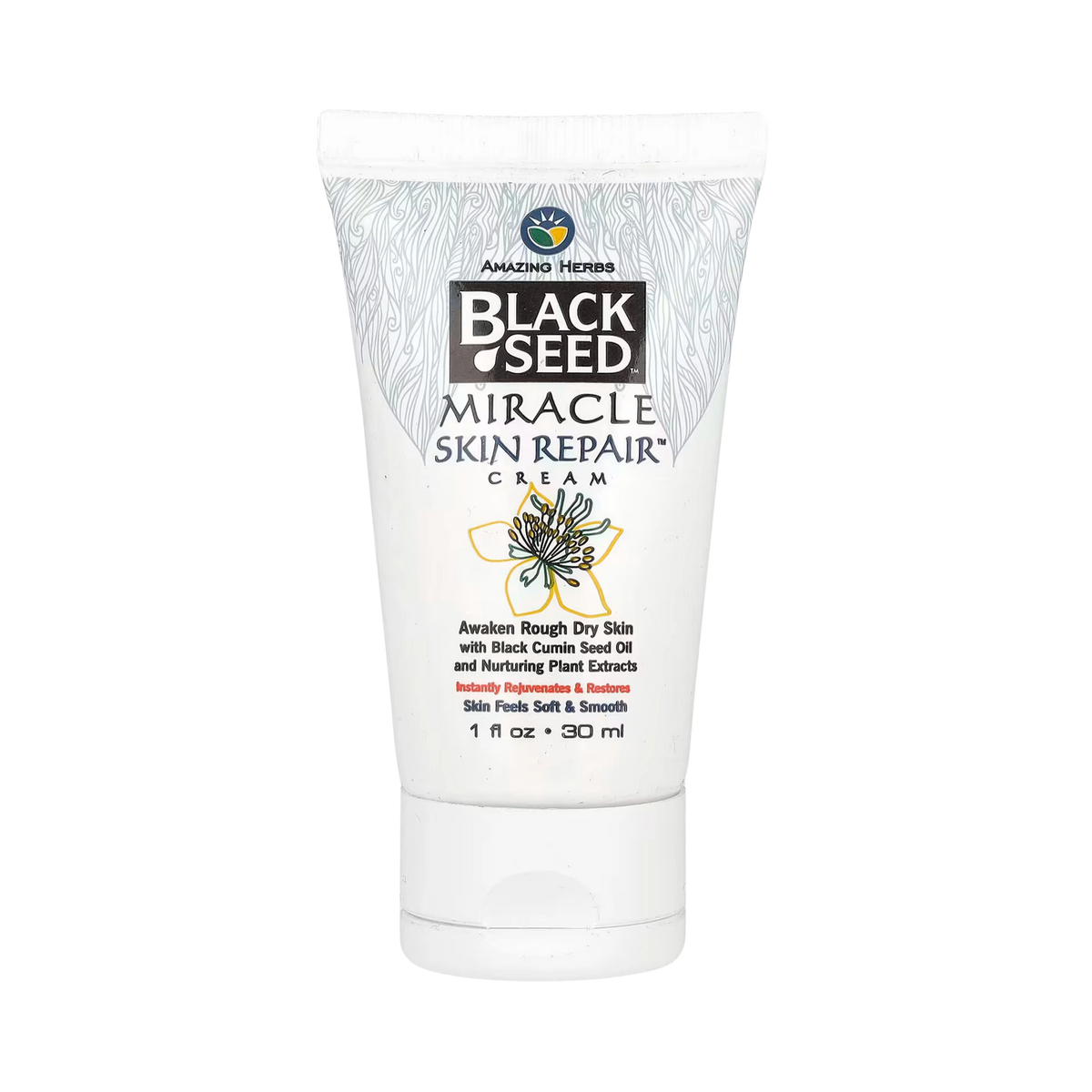 Amazing Herbs, Black Seed, Miracle Skin Repair Cream, 1 Fl Oz