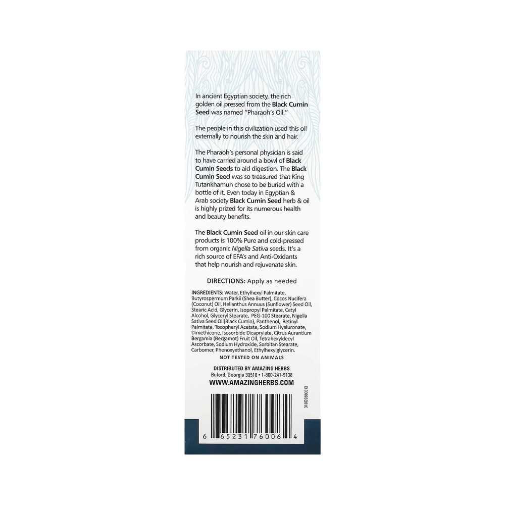 Amazing Herbs, Black Seed, Miracle Skin Repair Cream, 6 Fl Oz