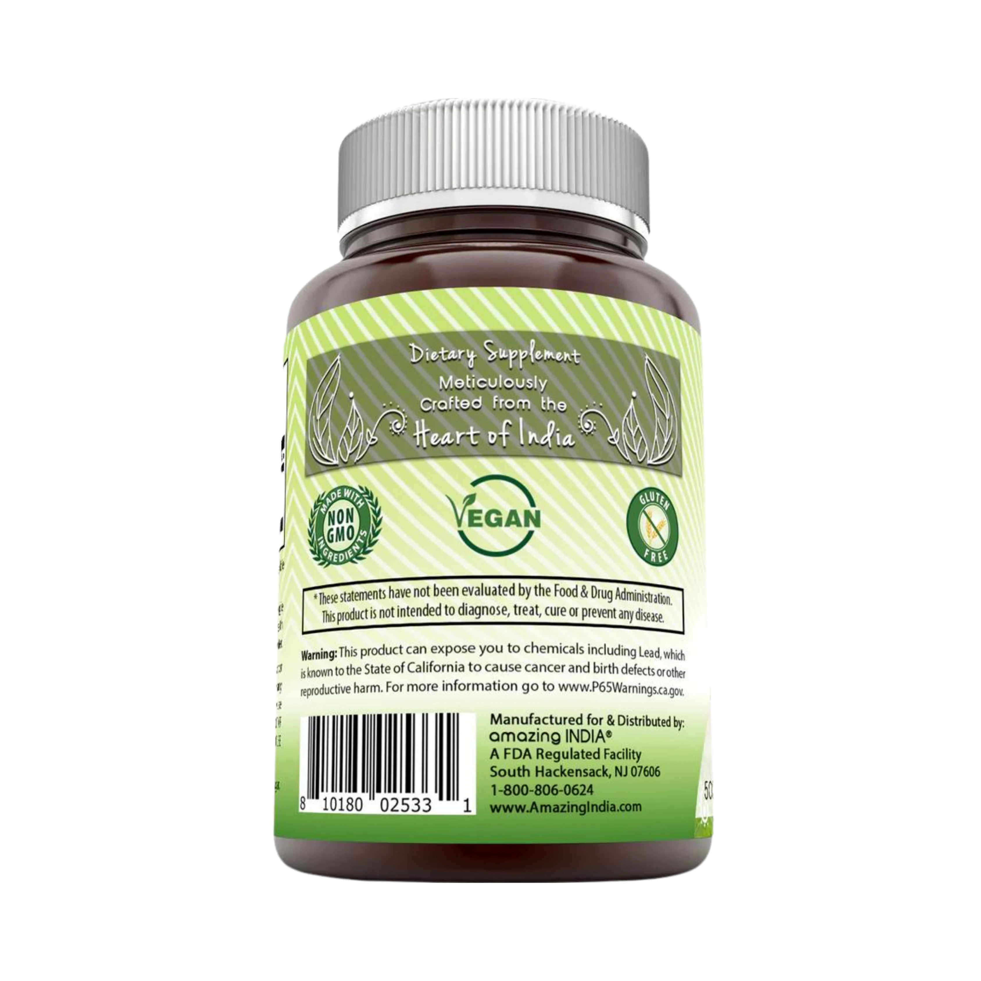 Amazing India, Organic Neem, 500 Mg, 120 Veggie Capsules