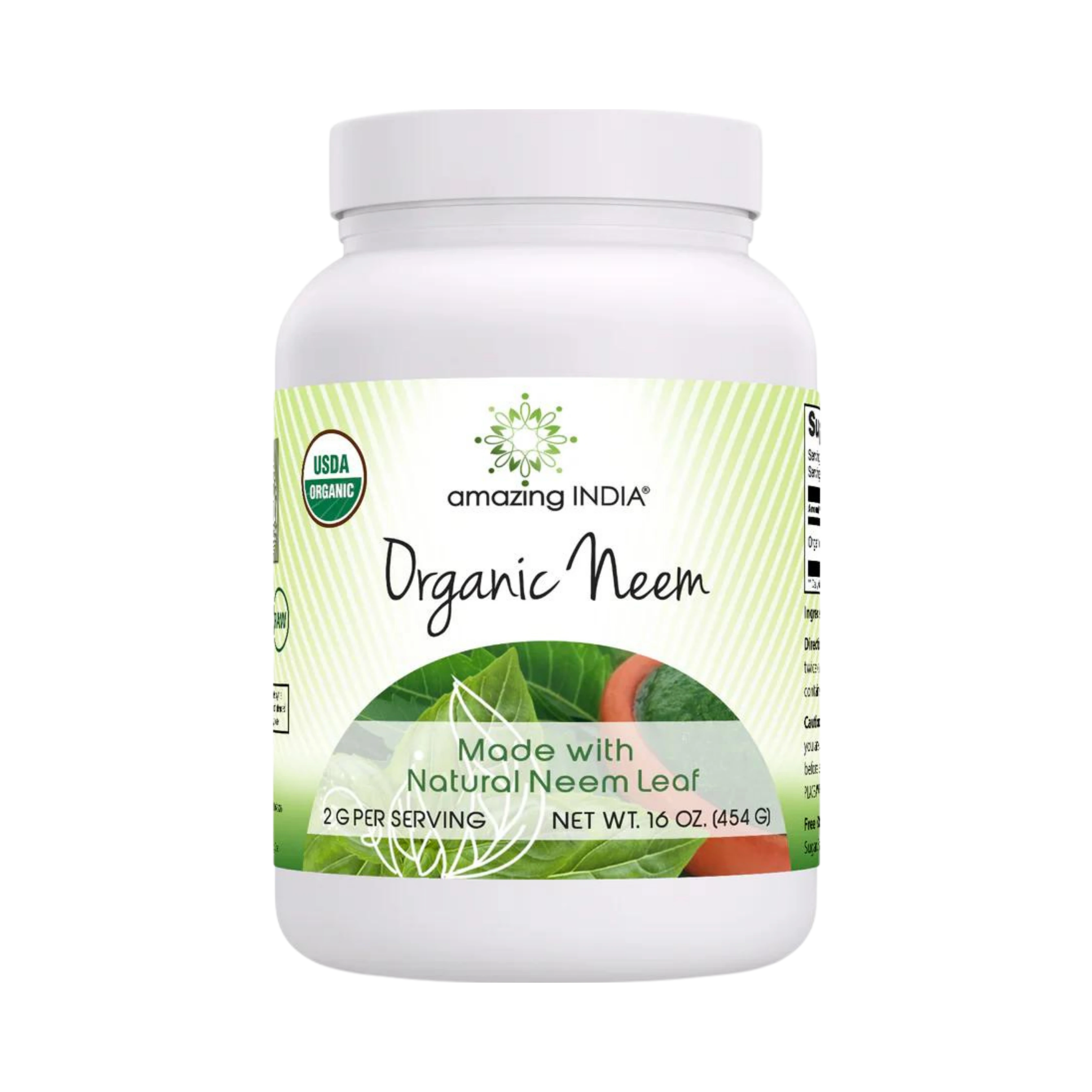 Amazing India, Organic Neem Powder, 16 Oz