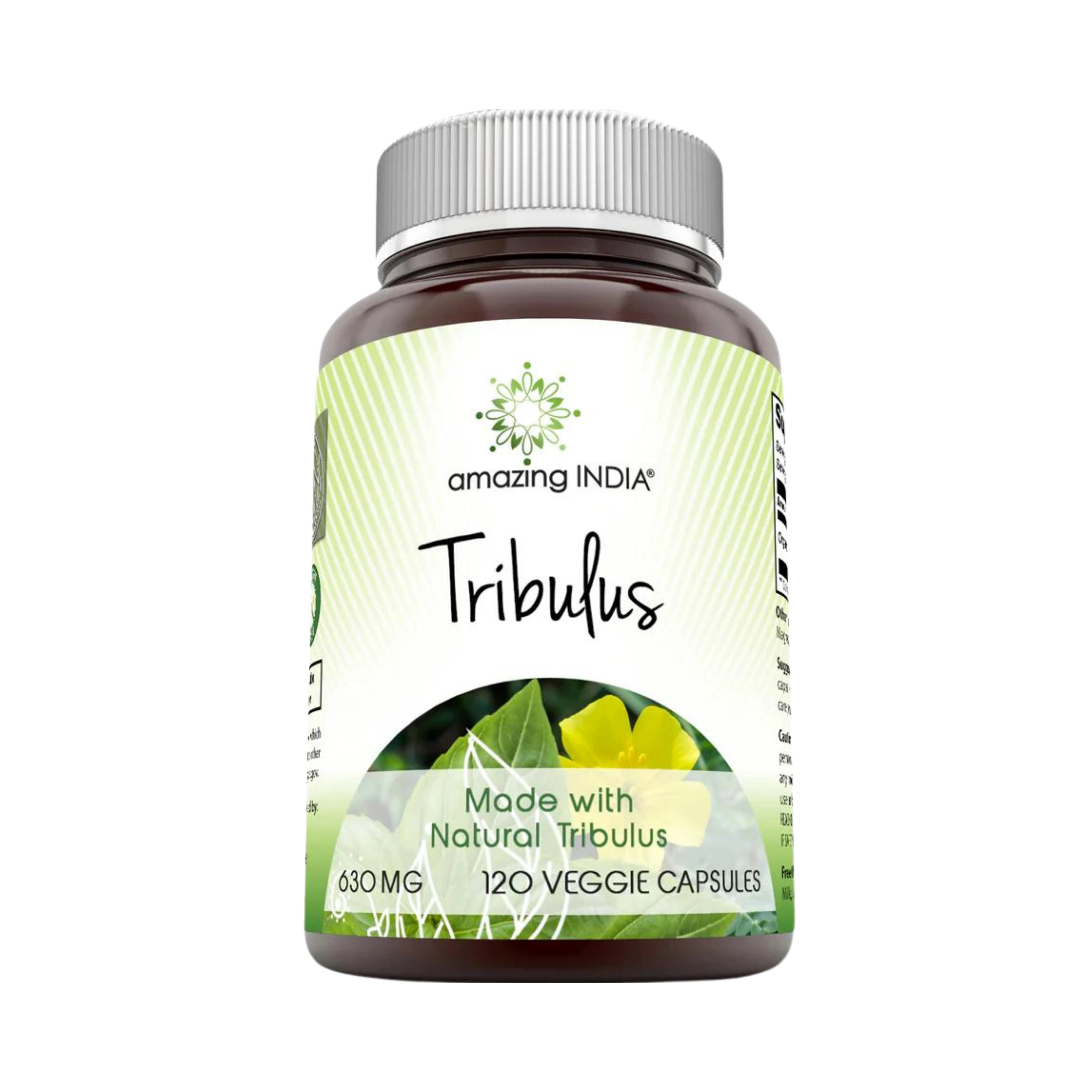 Amazing India, Organic Tribulus, 630 Mg, 120 Veggie Capsules