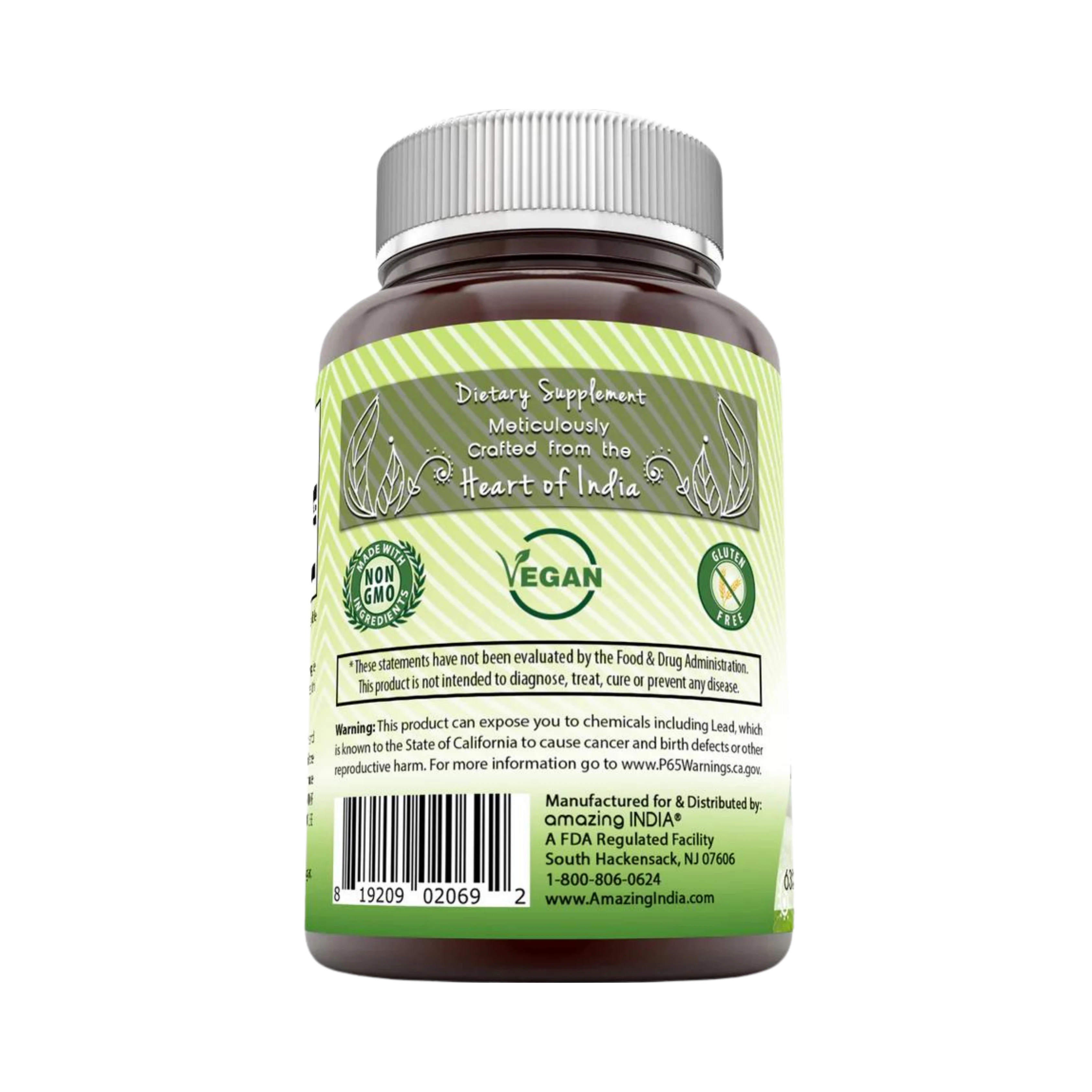 Amazing India, Organic Tribulus, 630 Mg, 120 Veggie Capsules