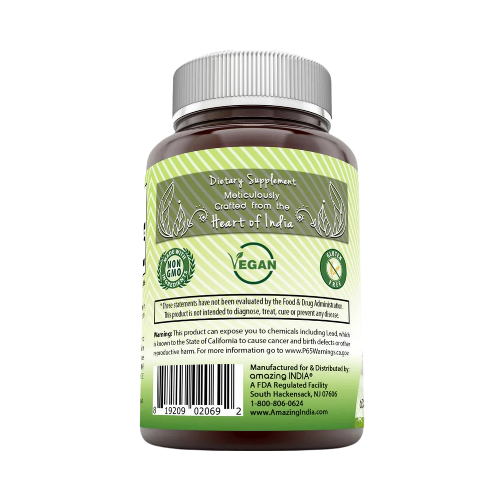 Amazing India, Organic Tribulus, 630 Mg, 120 Veggie Capsules