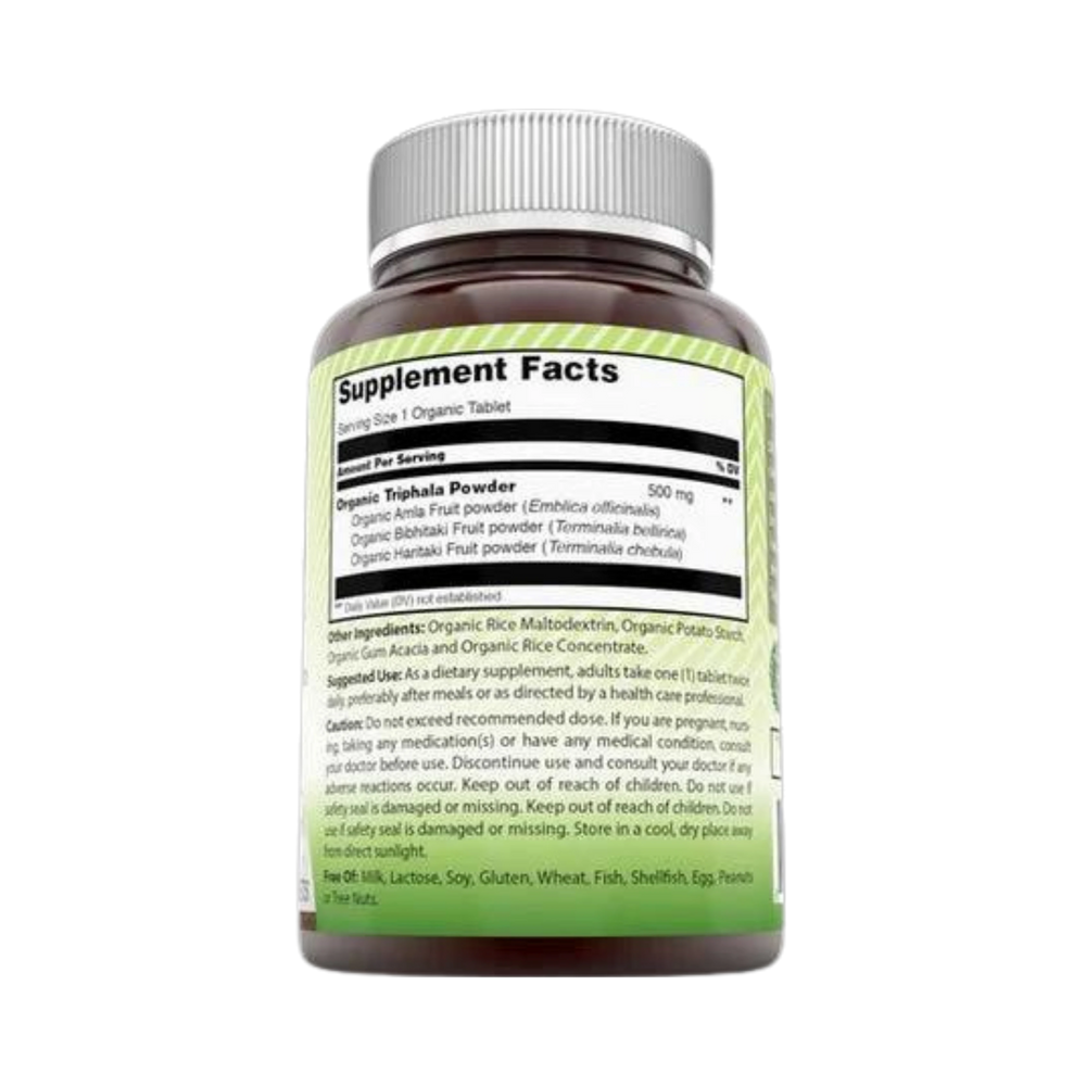 Amazing India, Organic Triphala, 500 Mg, 120 Organic Tablets