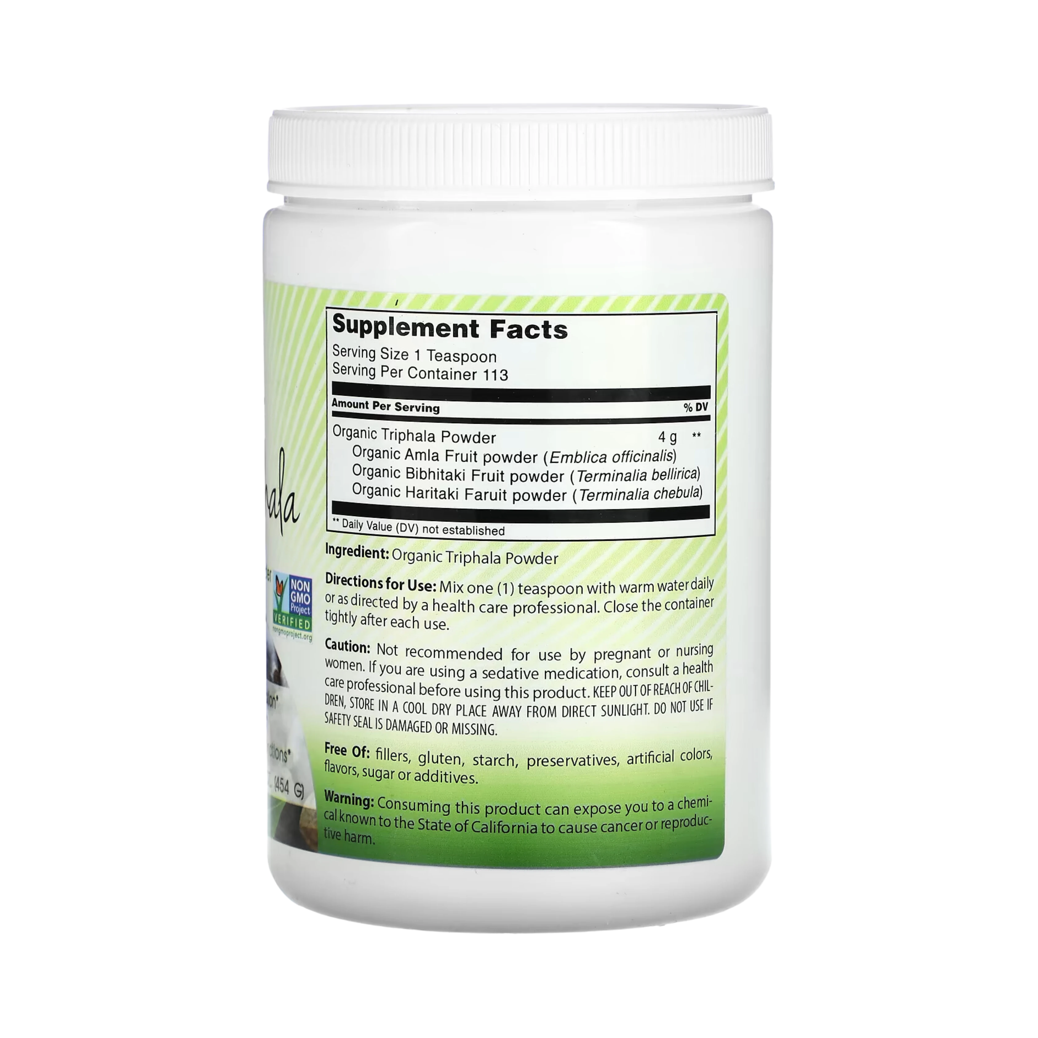 Amazing India, Organic Triphala Powder, 16 Oz