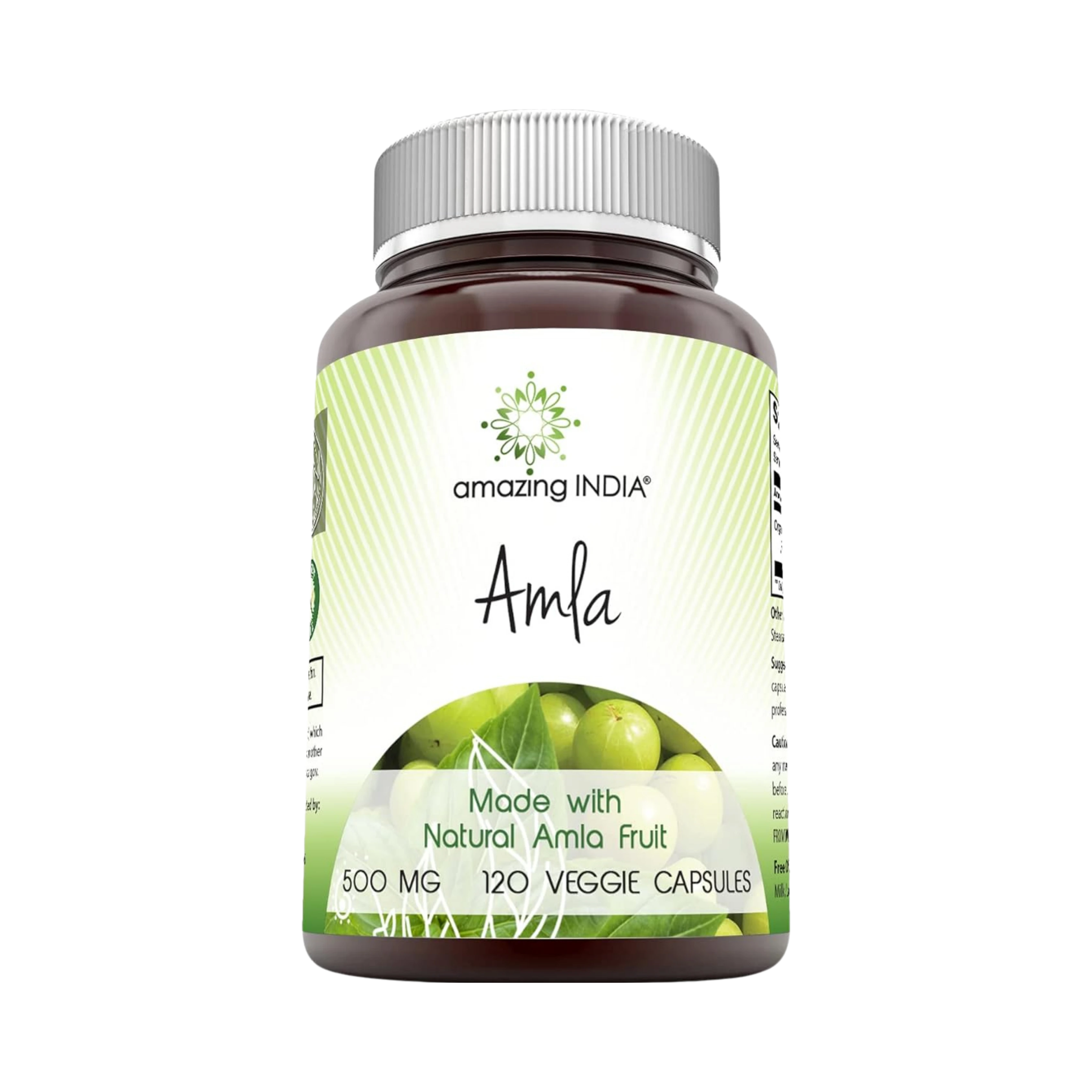 Amazing India, USDA Certified Organic Amla, 500 Mg, 120 Veggie Capsules