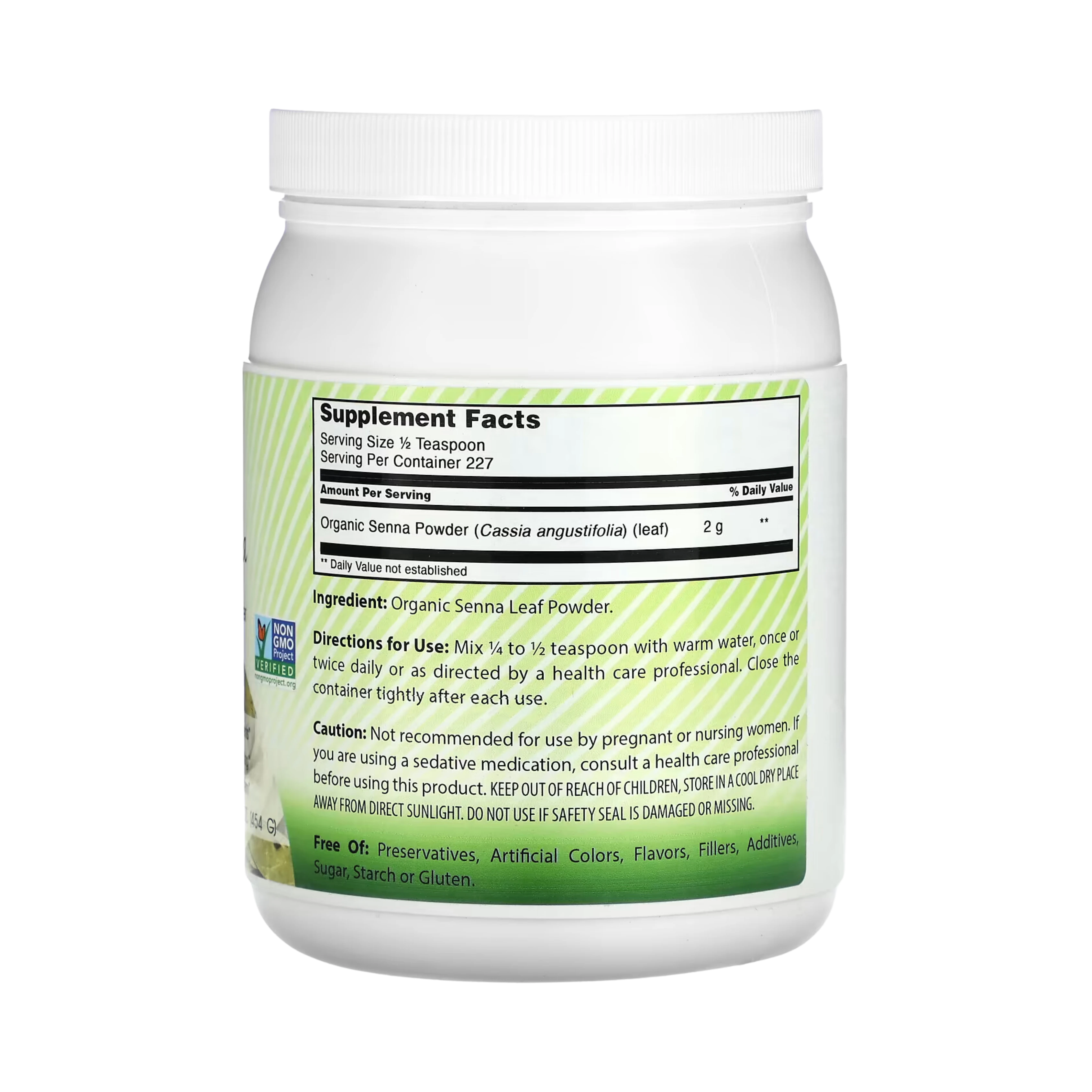 Amazing India, USDA Certified Organic Senna Powder, 16 Oz