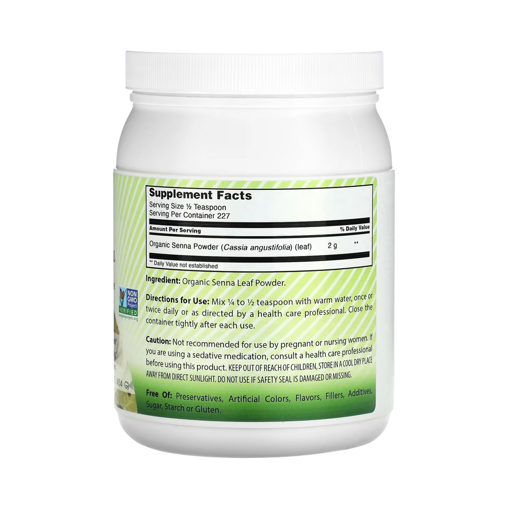 Amazing India, USDA Certified Organic Senna Powder, 16 Oz