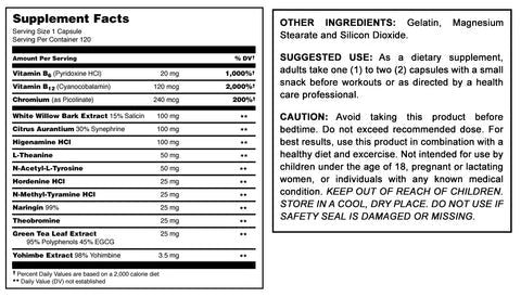 Amazing Muscle, Burn Fast Thermogenic Formula, 120 Capsules