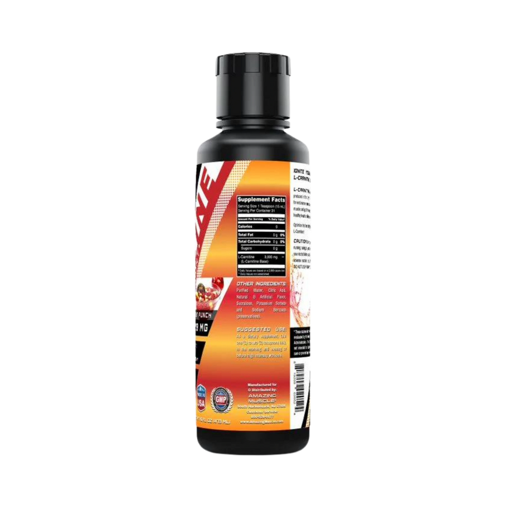 Amazing Muscle, L-Carnitine 3000, Fruit Punch Flavor, 16 Fl Oz