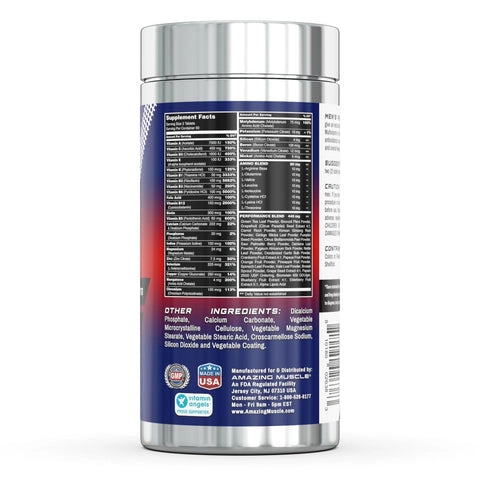 Amazing Muscle, Mens Performance Multivitamin, 120 Tablets