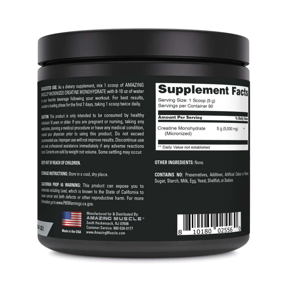 Amazing Muscle, Micronized Creatine Monohydrate, 5000 Mg, 1 Lb