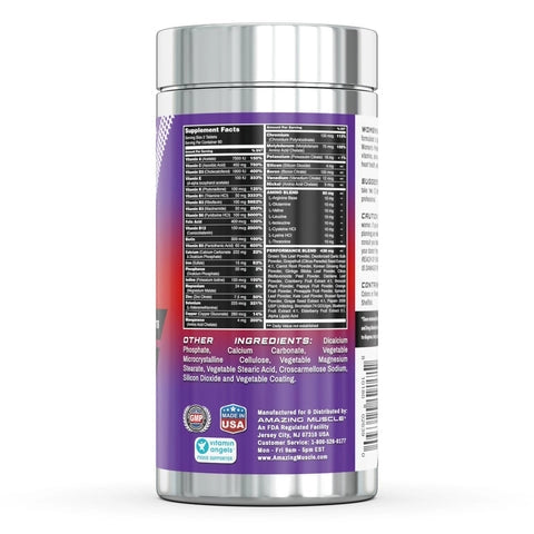Amazing Muscle, Womens Performance Multivitamin, 120 Tablets