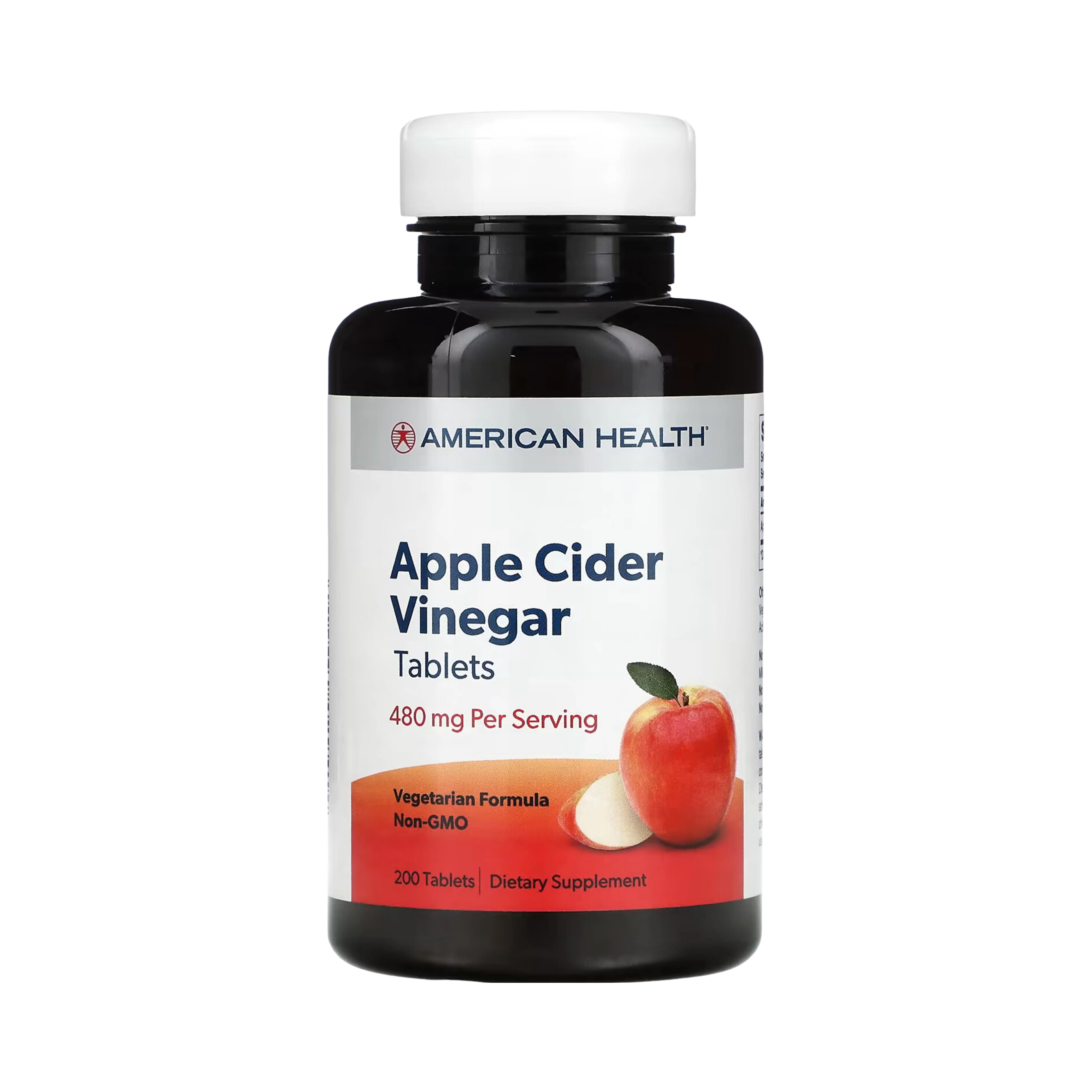American Health, Apple Cider Vinegar, 200 Tablets