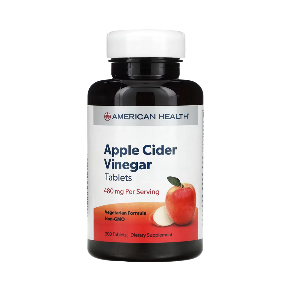 American Health, Apple Cider Vinegar, 200 Tablets