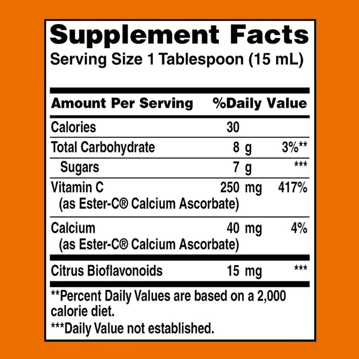 American Health, Ester-C 250 Mg, Liquid, 8 FL OZ