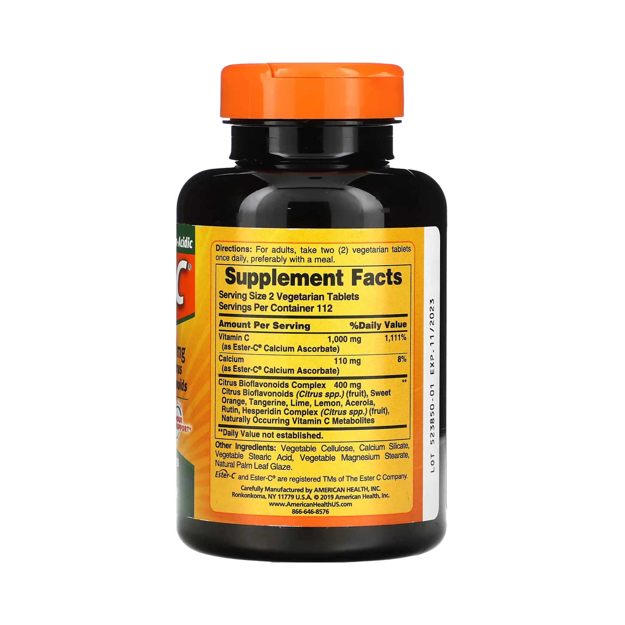 American Health, Ester-C 500 Mg with Citrus Bioflavonoids, 225 Tablets