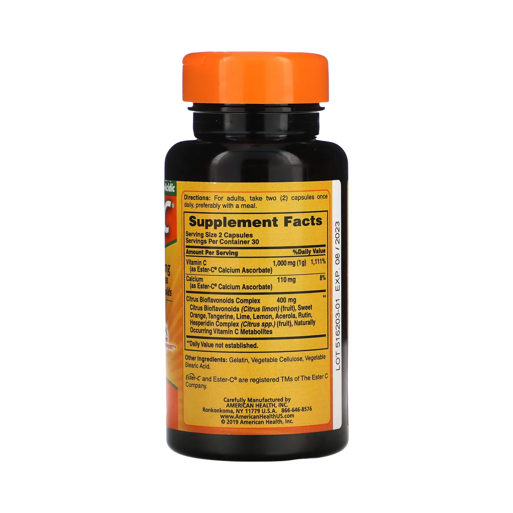 American Health, Ester-C 500 Mg with Citrus Bioflavonoids, 60 Capsules