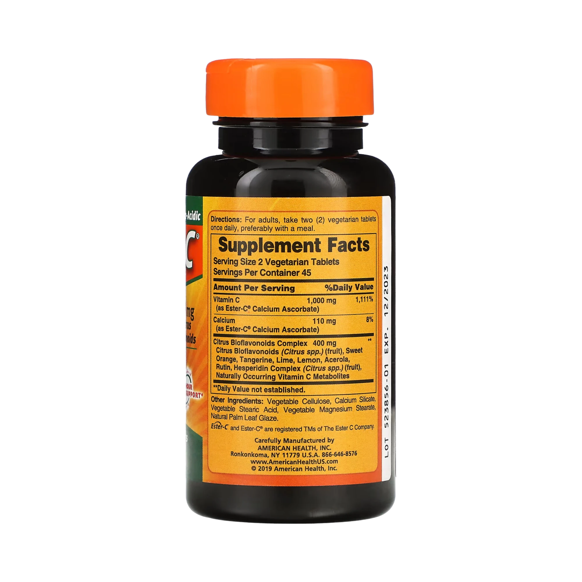 American Health, Ester-C 500 Mg with Citrus Bioflavonoids, 90 Tablets