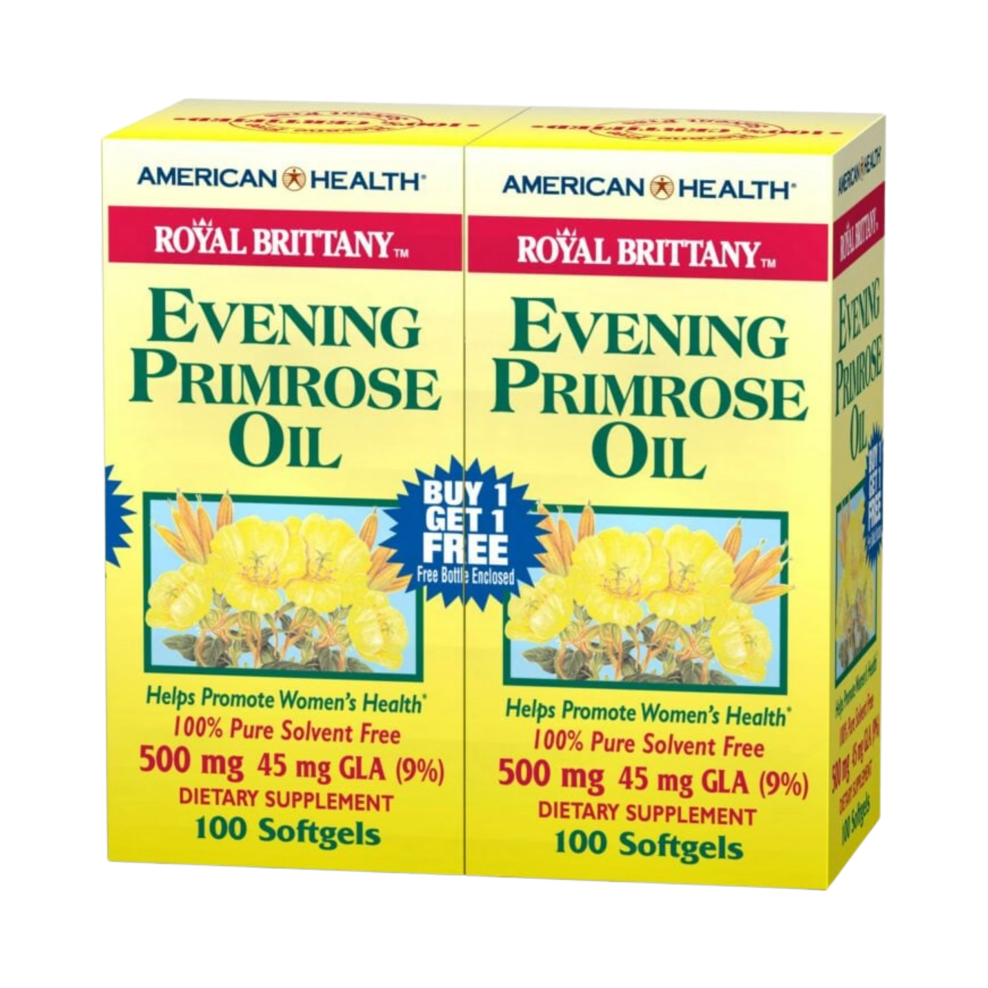 American Health, Evening Primrose Oil, 500 mg, 100x2 Softgels