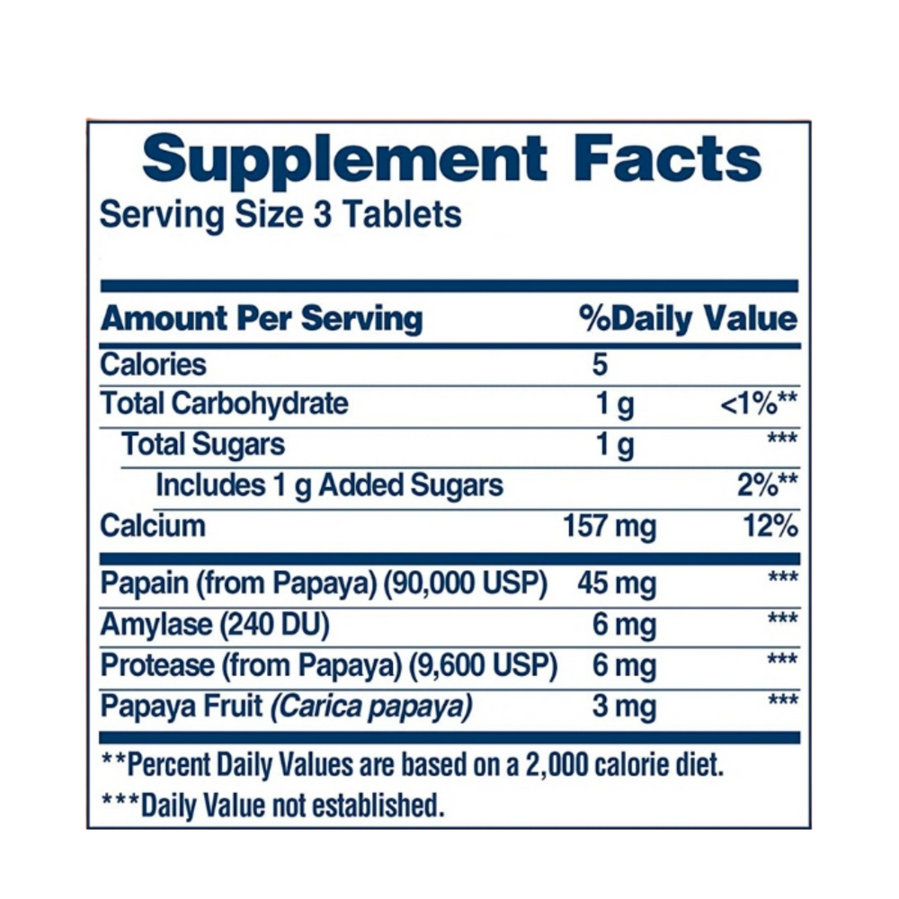 American Health, Original Papaya Enzyme, 100 Tablets