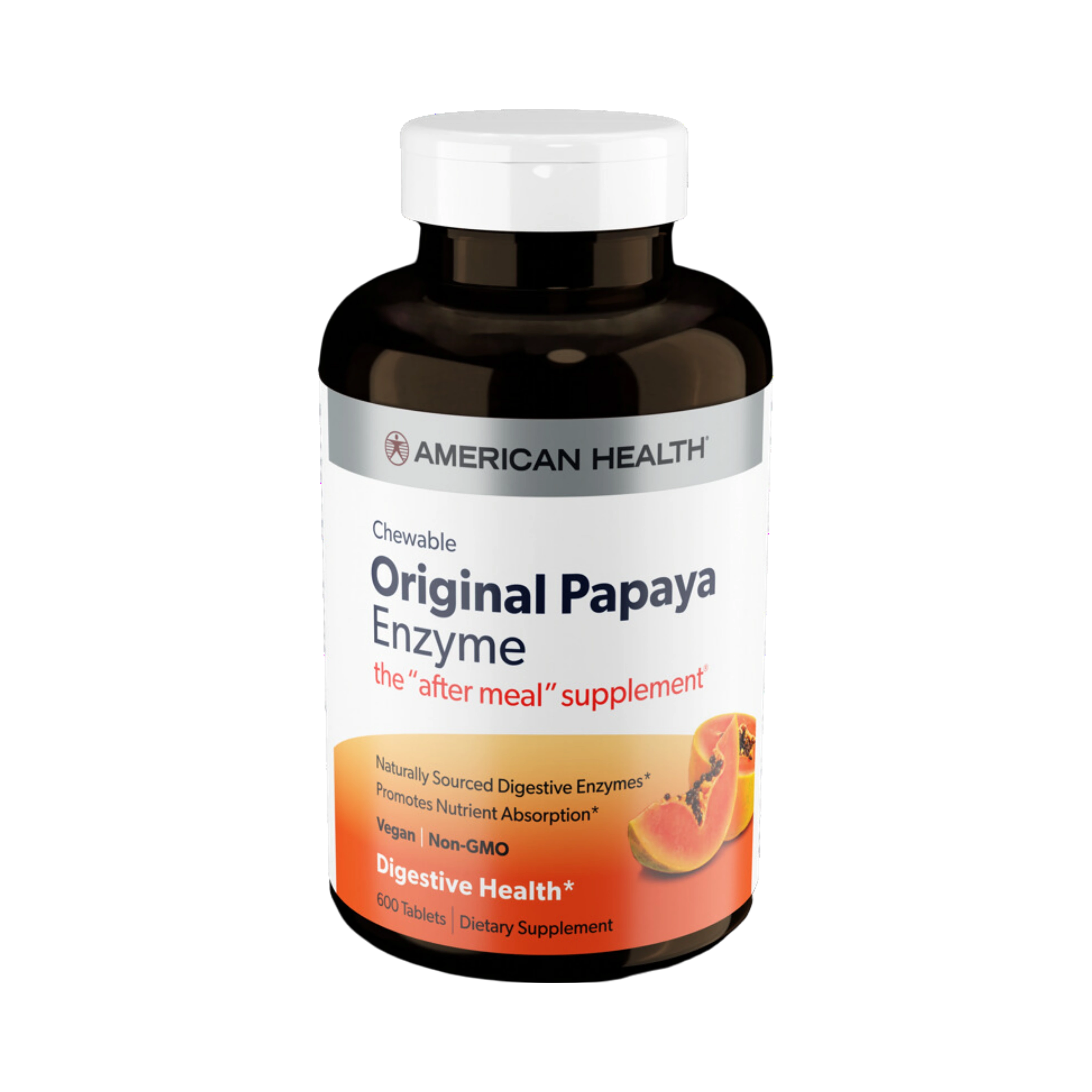 American Health, Original Papaya Enzyme, 600 Tablets