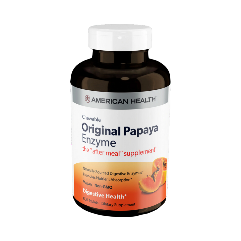 American Health, Original Papaya Enzyme, 600 Tablets