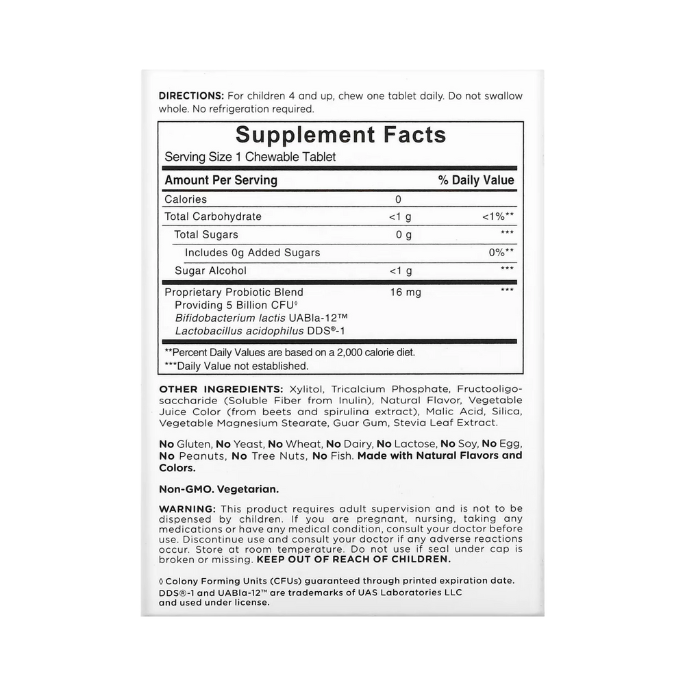American Health, Probiotic Kid Chewables, Grape, 30 Tablets