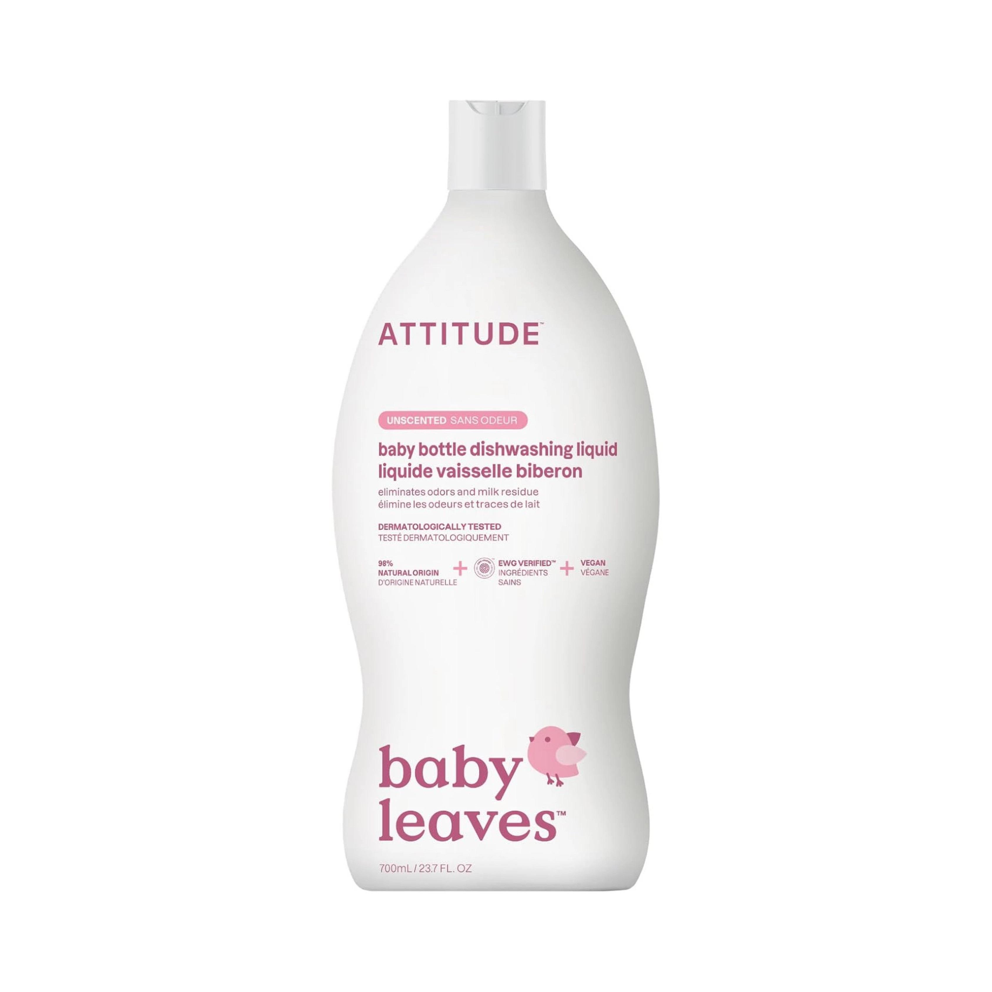 Attitude, Baby Bottle & Dishwashing Liquid Fragrance Free, 23.6 Fl Oz
