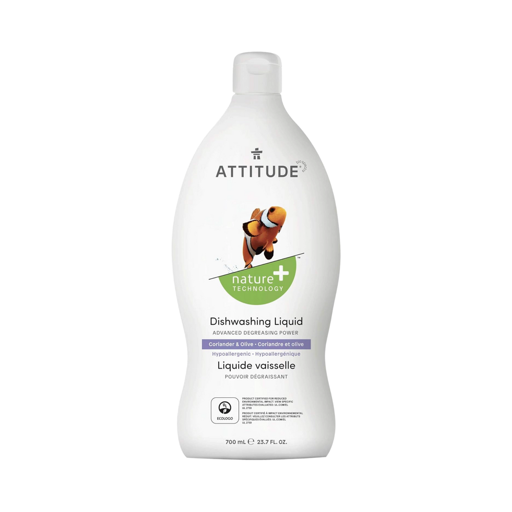 Attitude, Dishwashing Liquid Coriander & Olive, 23.7 Fl Oz
