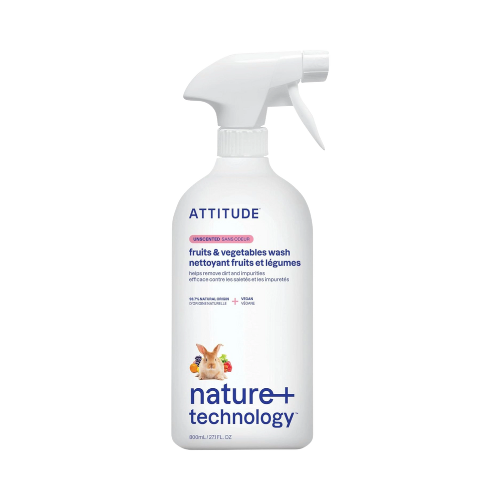 Attitude, Fruit & Vegetable Wash, Unscented, 27.1 Fl Oz