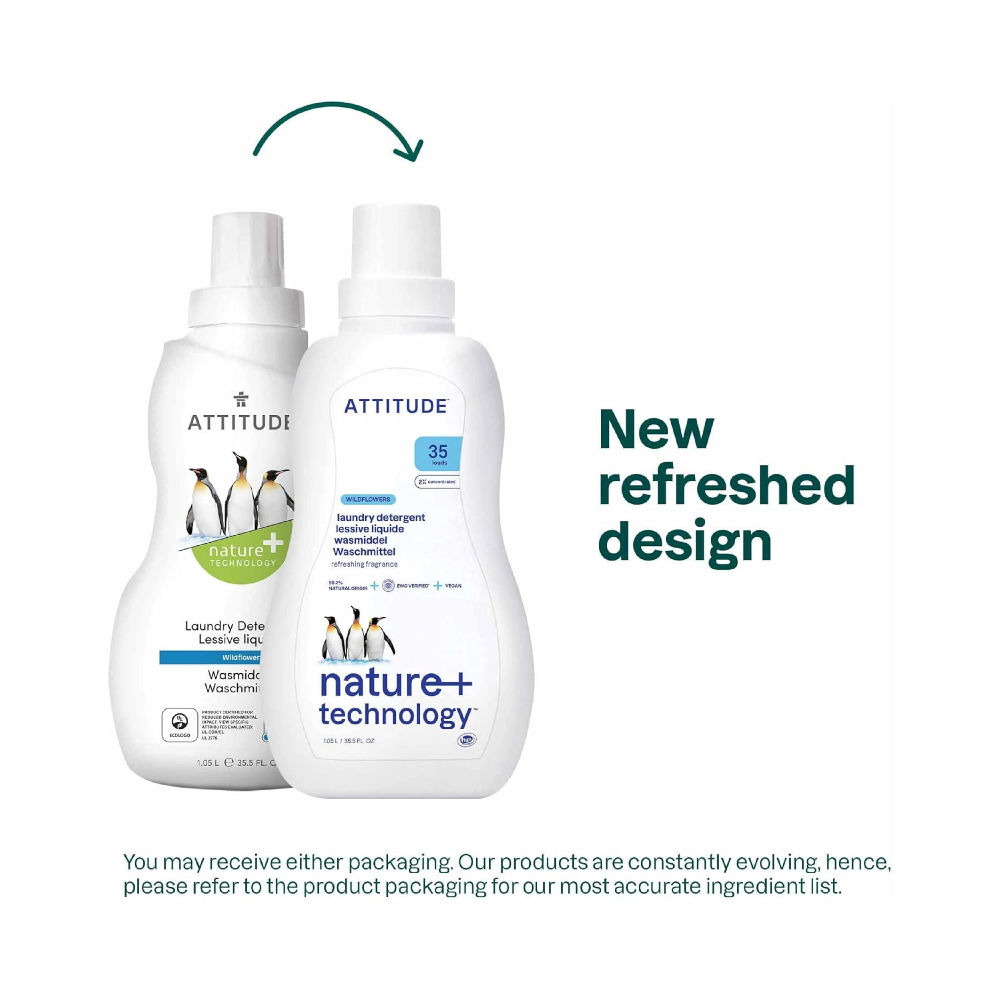Attitude, Laundry Detergent Wildflower 35 Loads